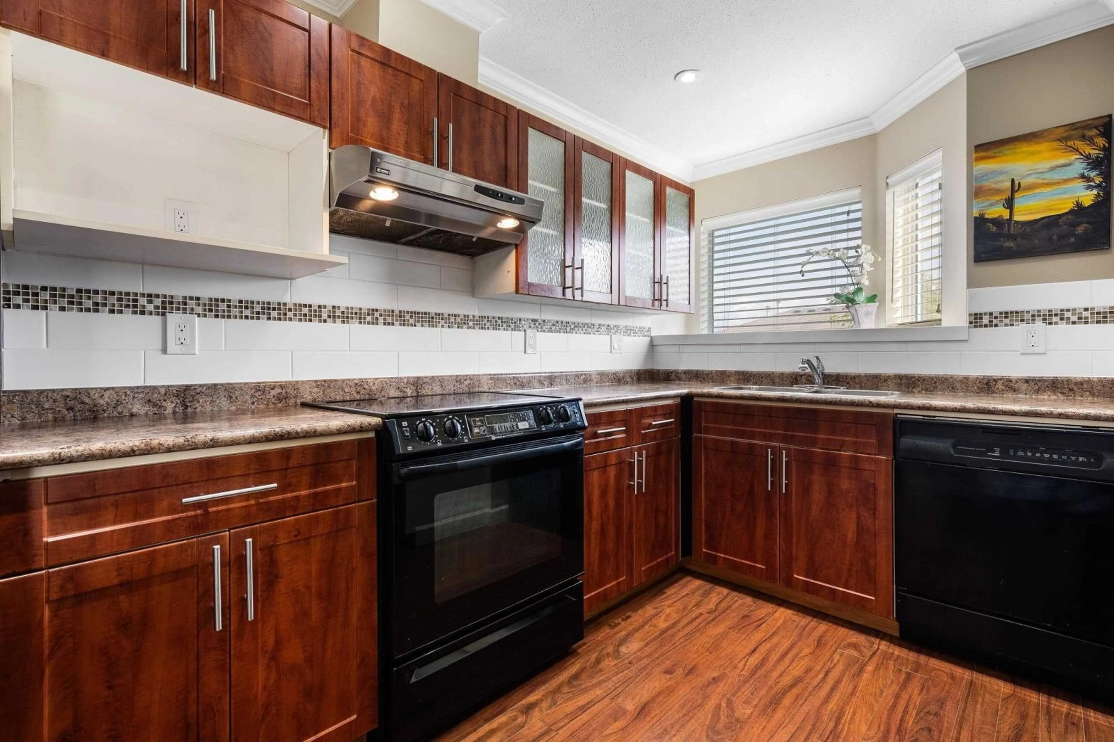 Standard kitchen, ceramic/tile floor for 203 7651 AMBER DRIVE|Sardis West Vedder, Chilliwack British Columbia V2R3J6