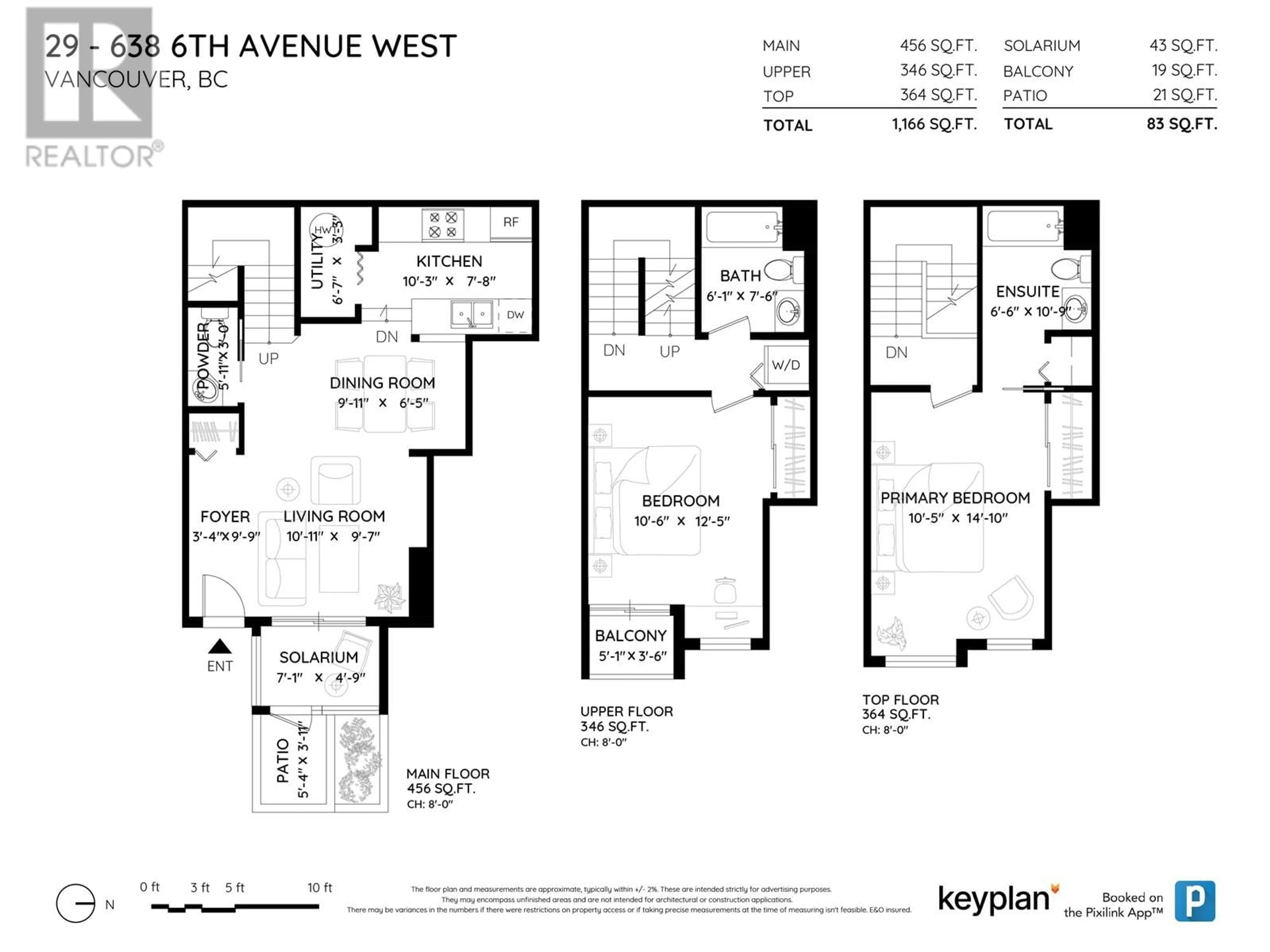 Floor plan for 29 638 W 6TH AVENUE, Vancouver British Columbia V5Z1A3