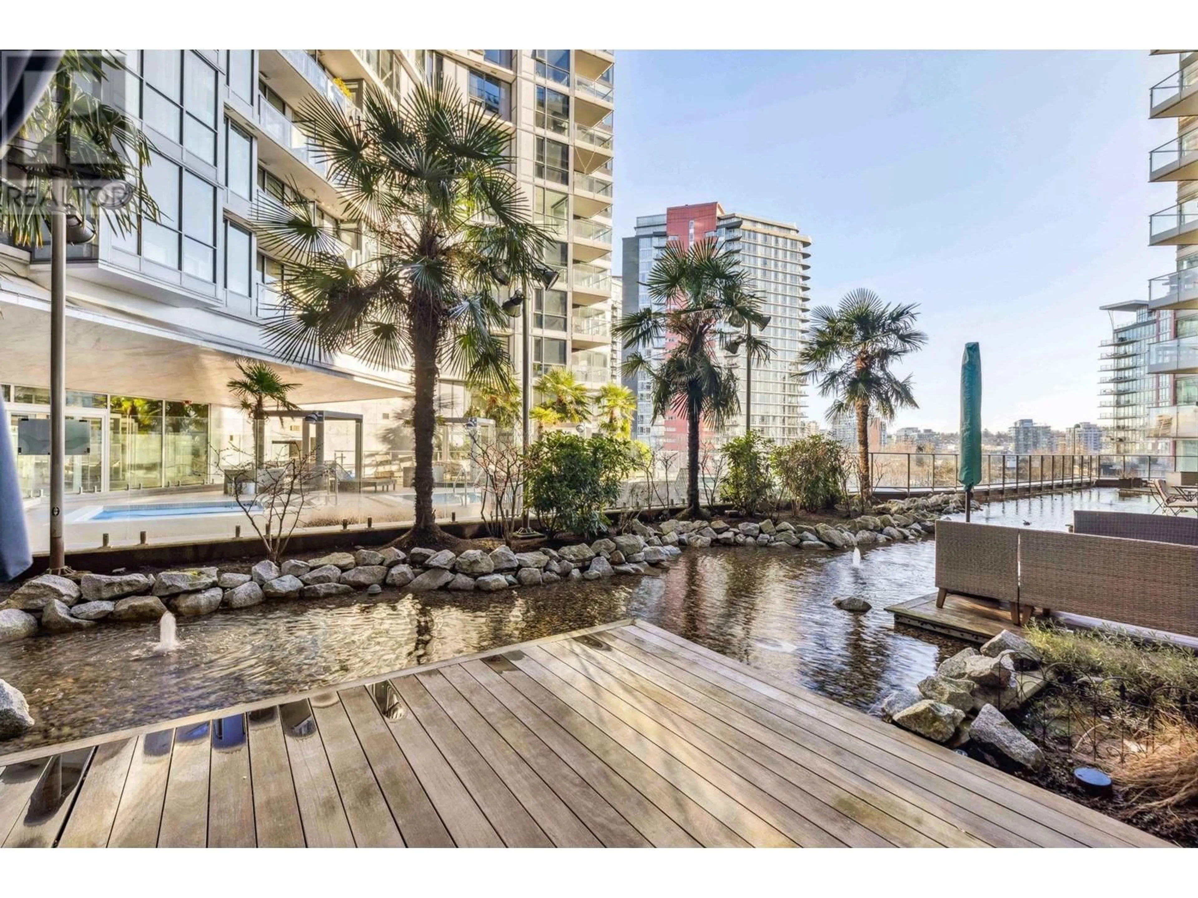 Patio, water/lake/river/ocean view for 303 68 SMITHE STREET, Vancouver British Columbia V6B0P4