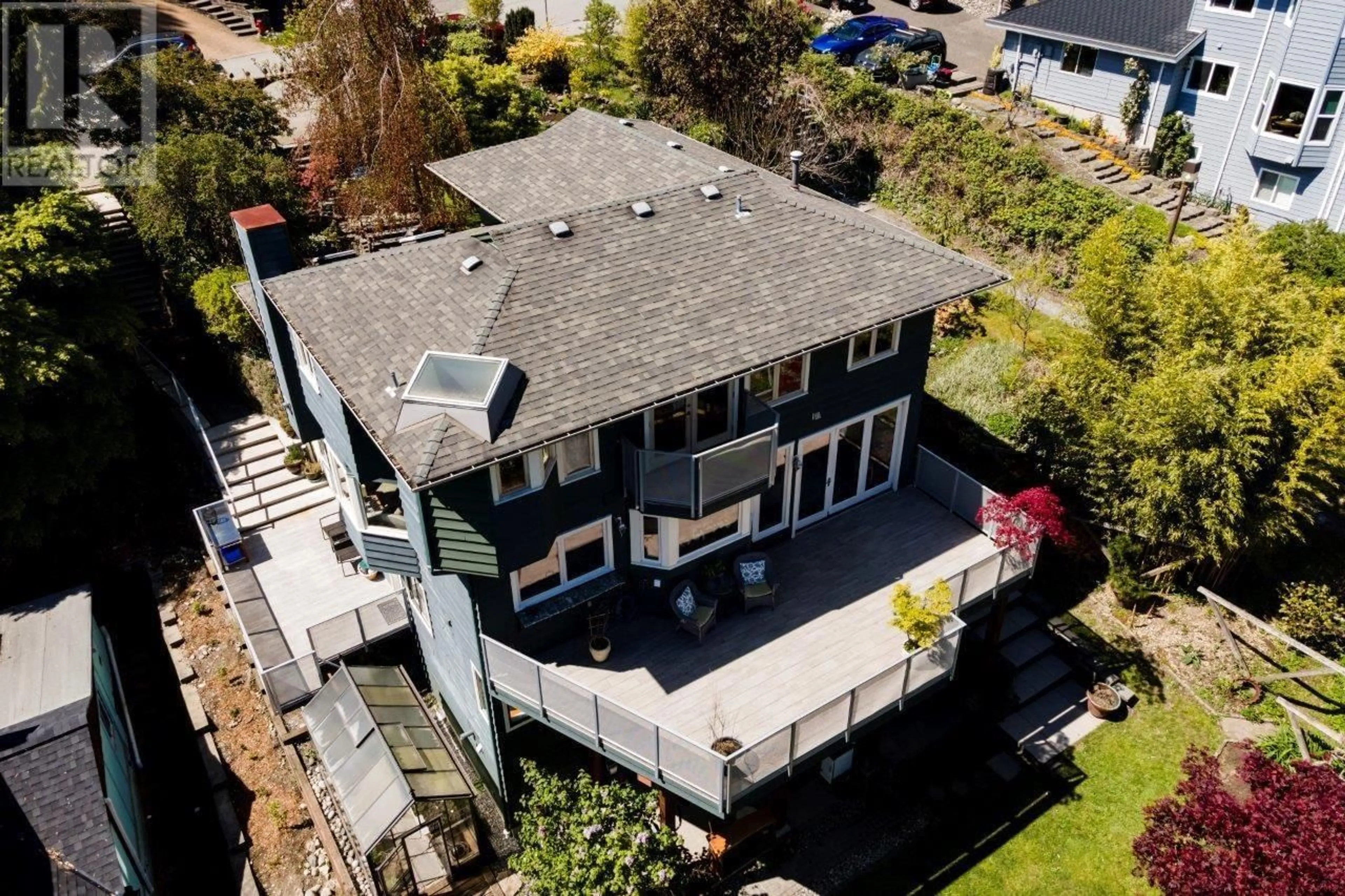 A pic from outside/outdoor area/front of a property/back of a property/a pic from drone, unknown for 2190 BADGER ROAD, North Vancouver British Columbia V7G1T1