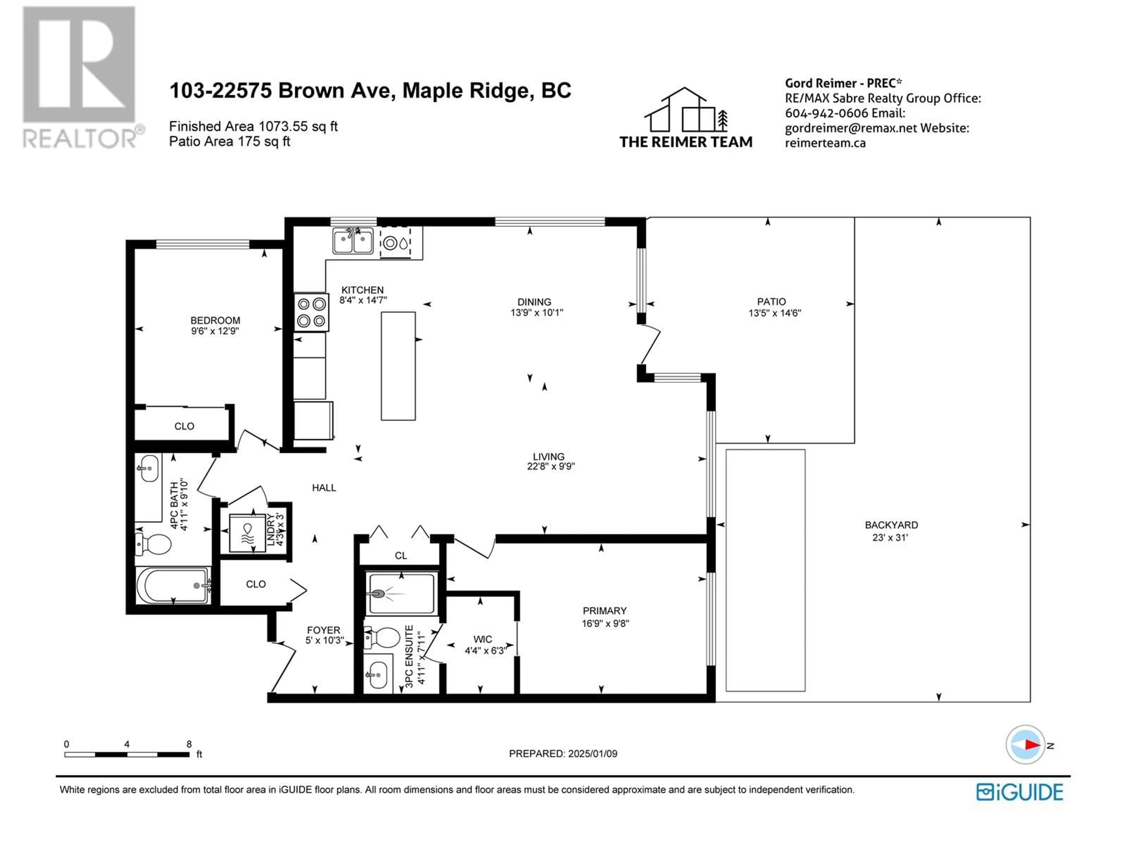 Floor plan for 103 22575 BROWN AVENUE, Maple Ridge British Columbia V2X6W2