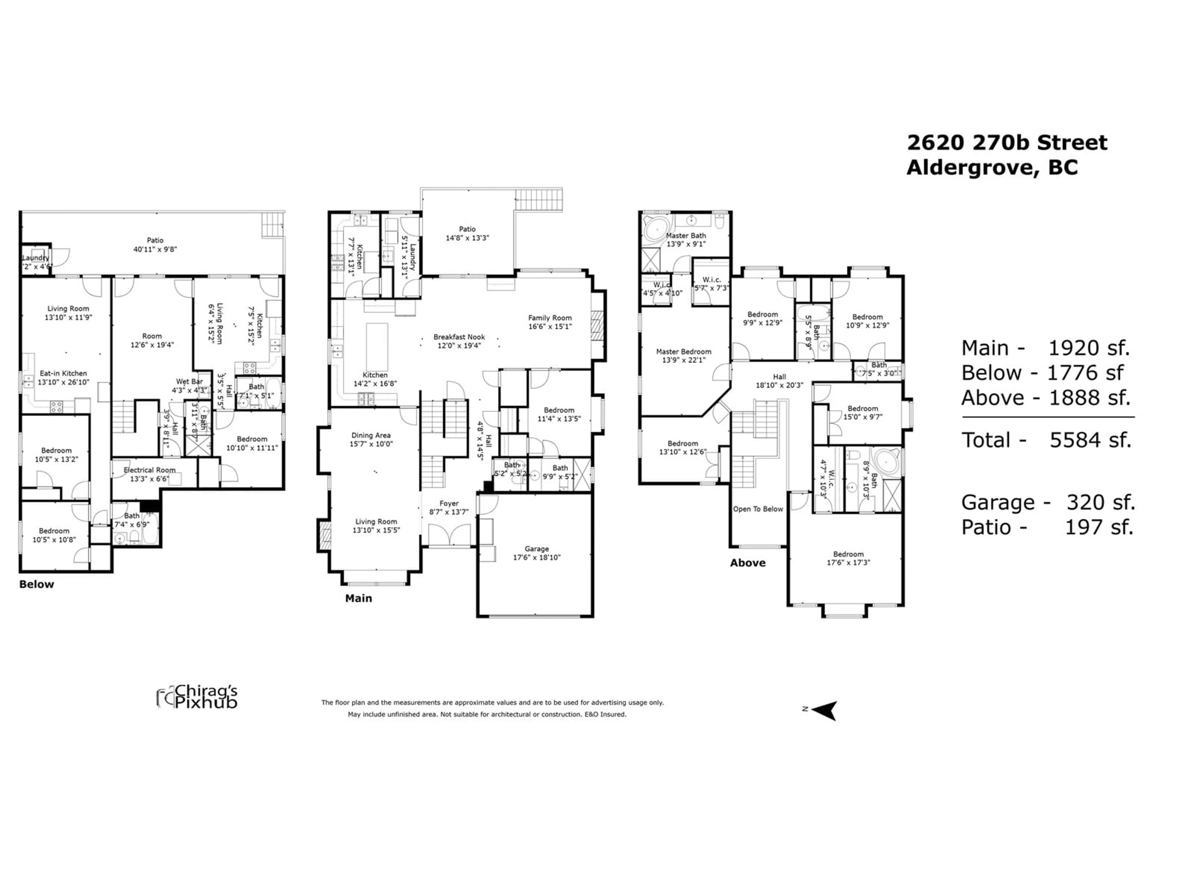 Floor plan for 2620 270B STREET, Langley British Columbia V4W3V5