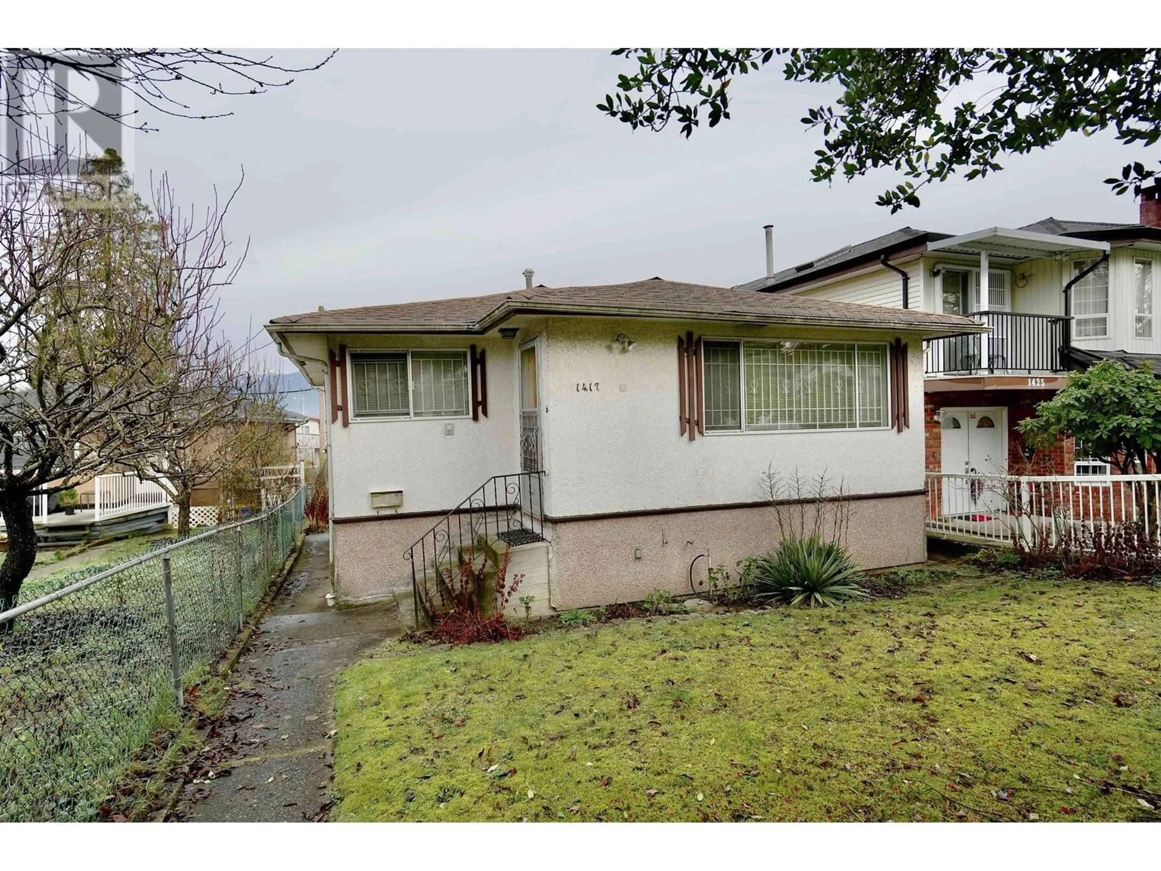 A pic from outside/outdoor area/front of a property/back of a property/a pic from drone, street for 1417 E 20TH AVENUE, Vancouver British Columbia V5N2K5