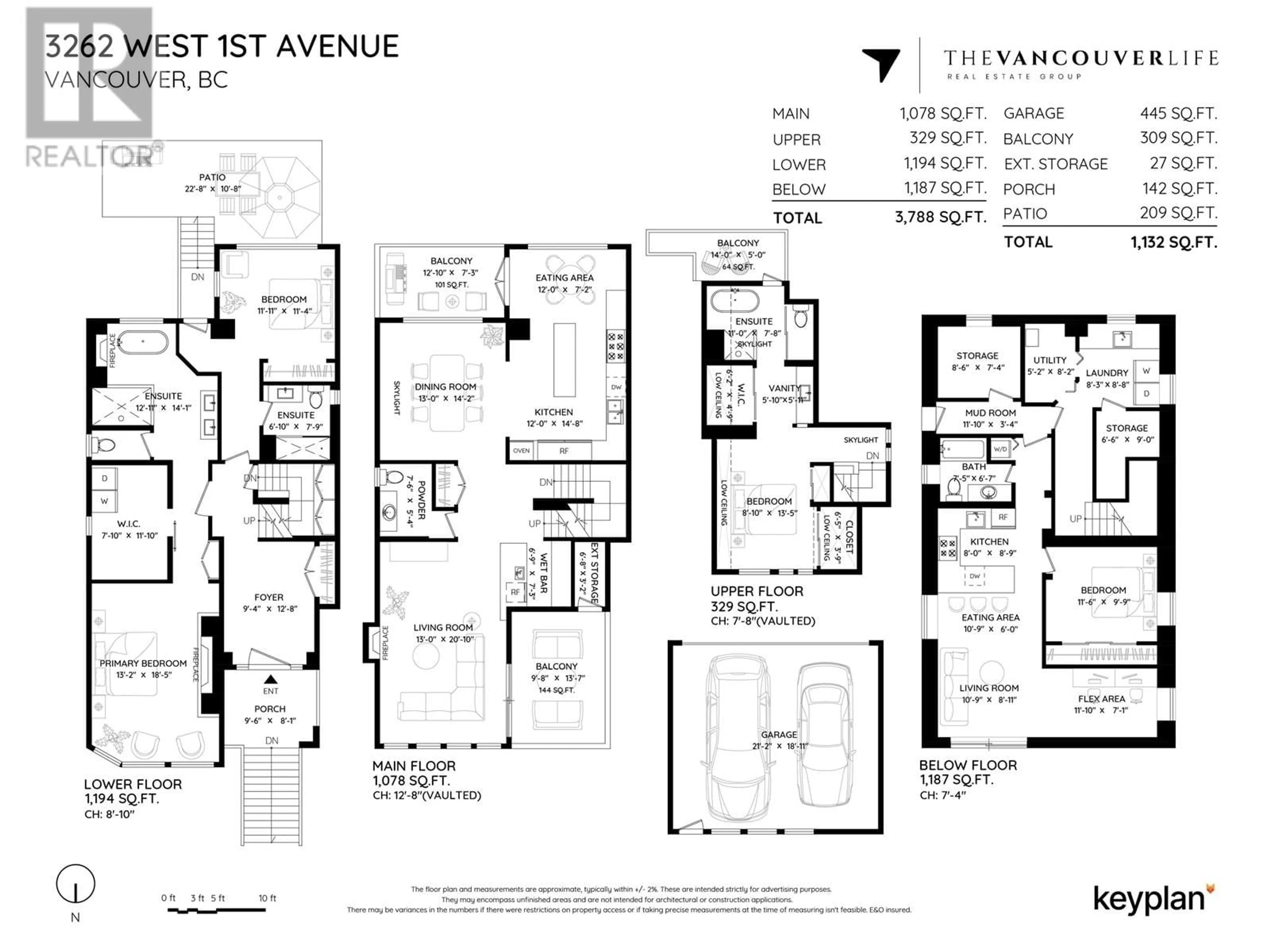 Floor plan for 3262 W 1ST AVENUE, Vancouver British Columbia V6K1H5