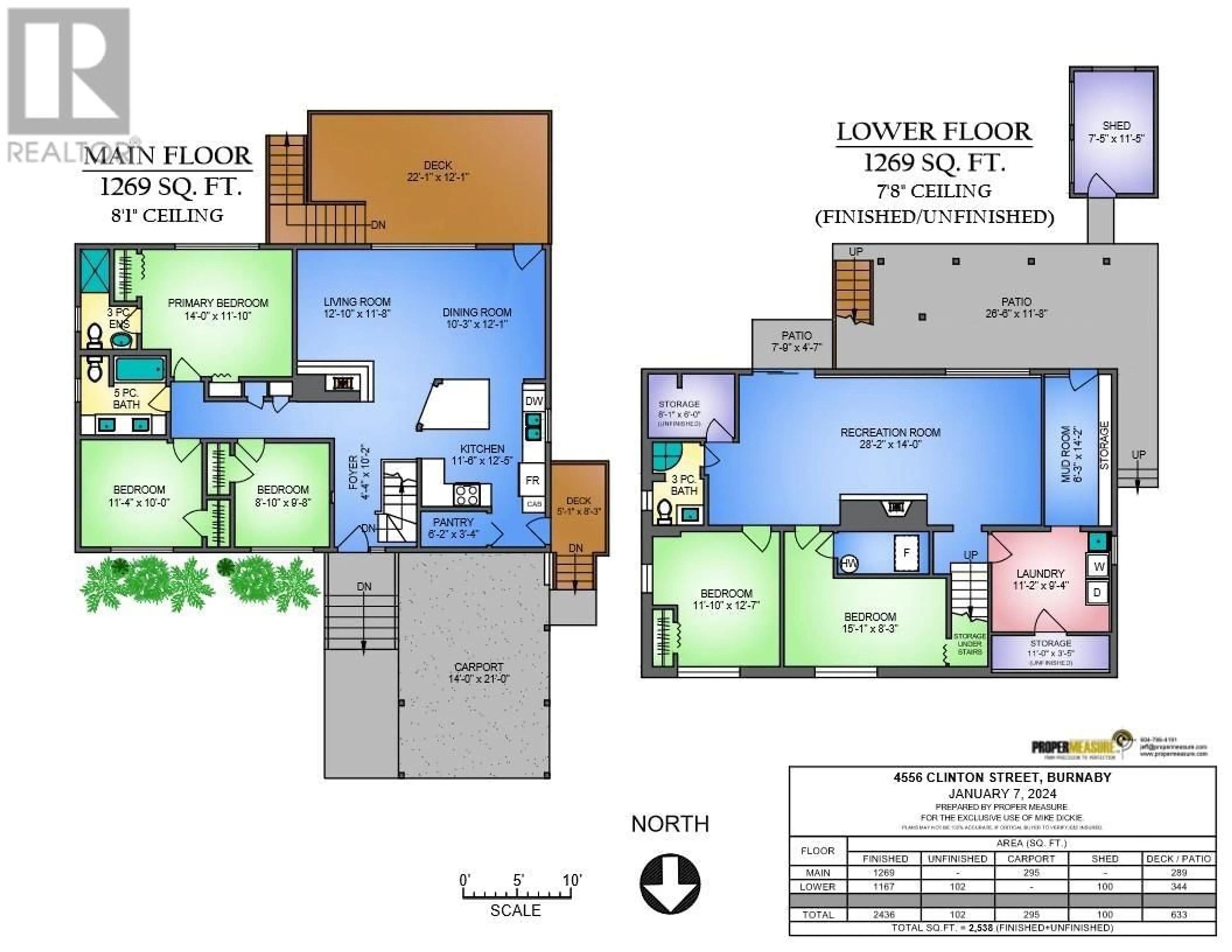 Floor plan for 4556 CLINTON STREET, Burnaby British Columbia V5J2K5