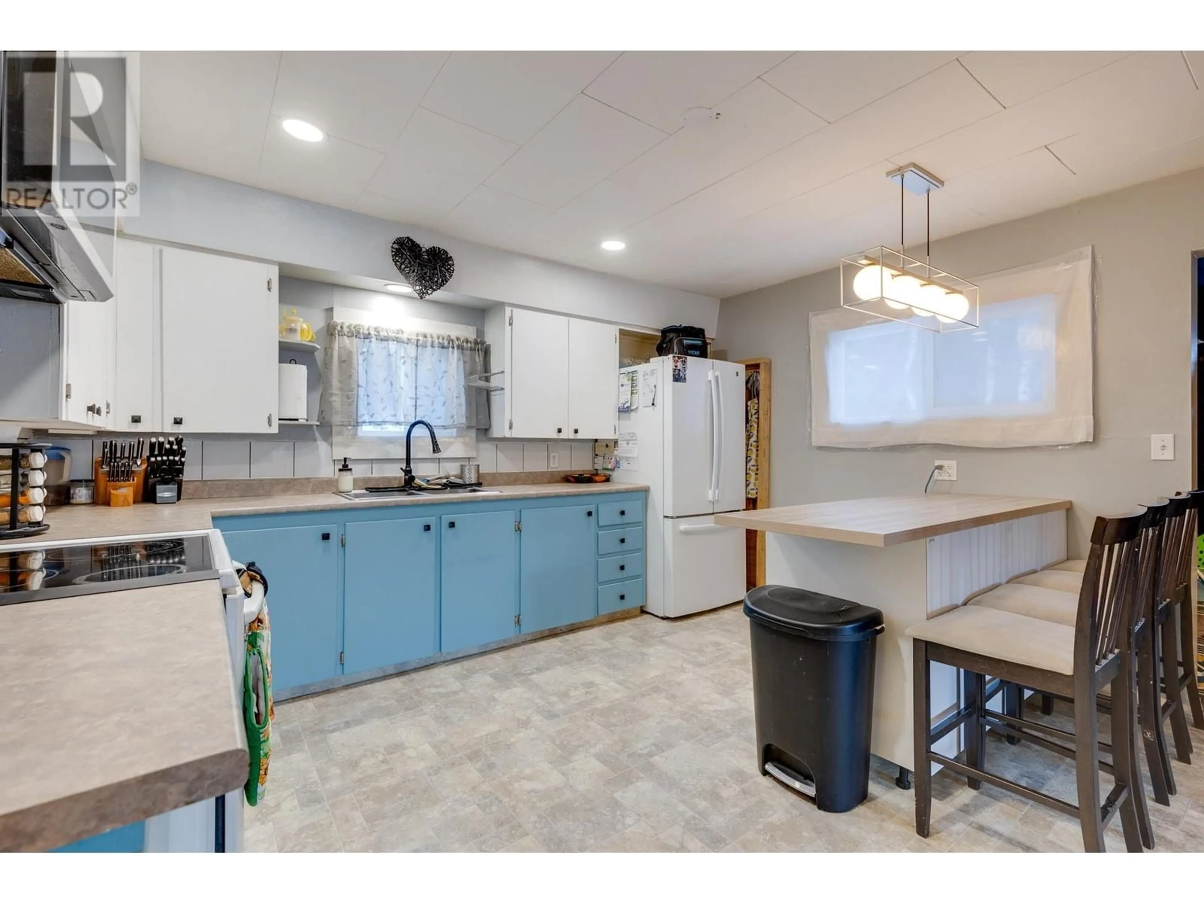 Open concept kitchen, ceramic/tile floor for 4202 SHAMROCK ROAD, Prince George British Columbia V2K1R2