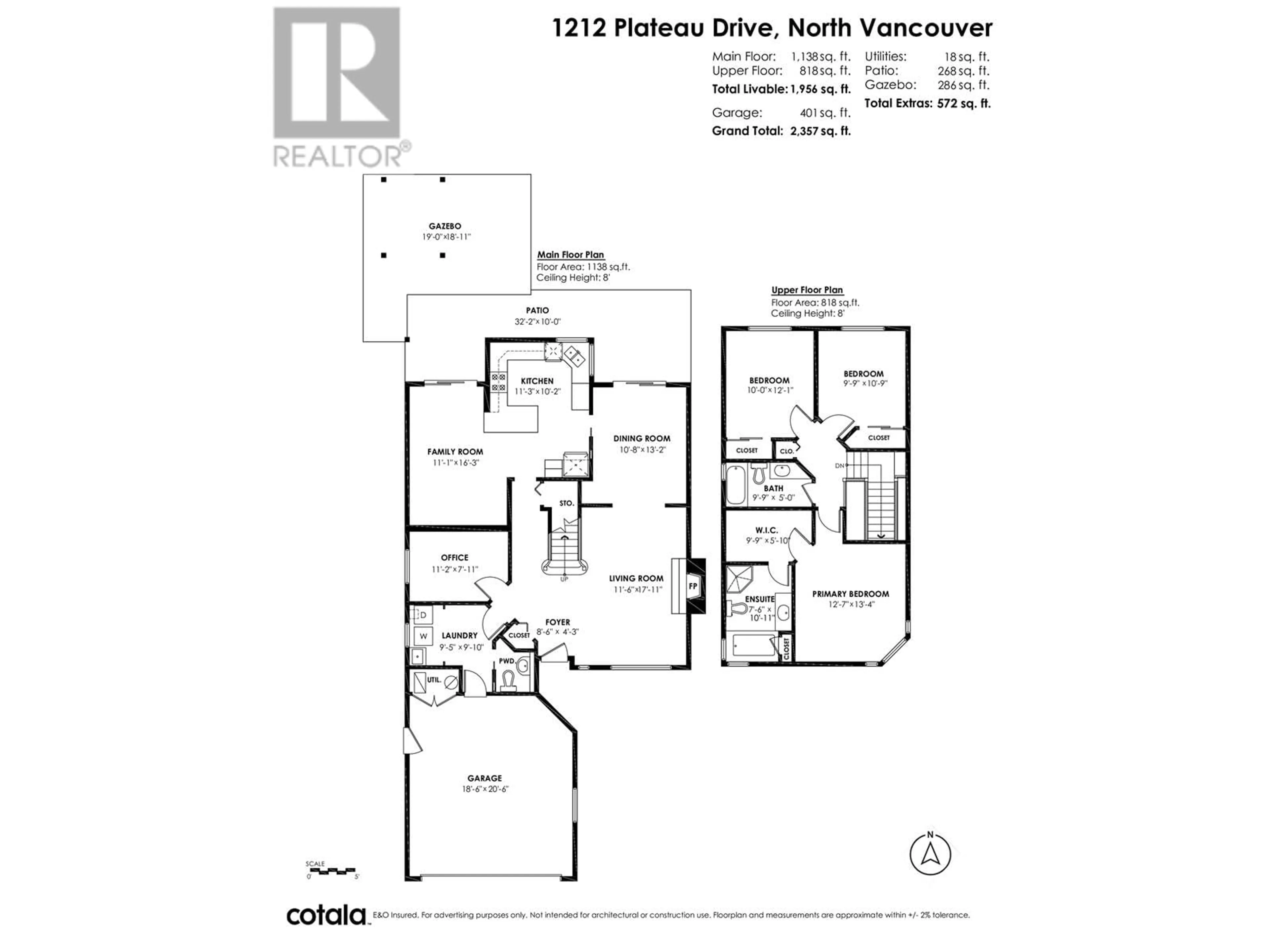 Floor plan for 1212 PLATEAU DRIVE, North Vancouver British Columbia V7P2J4