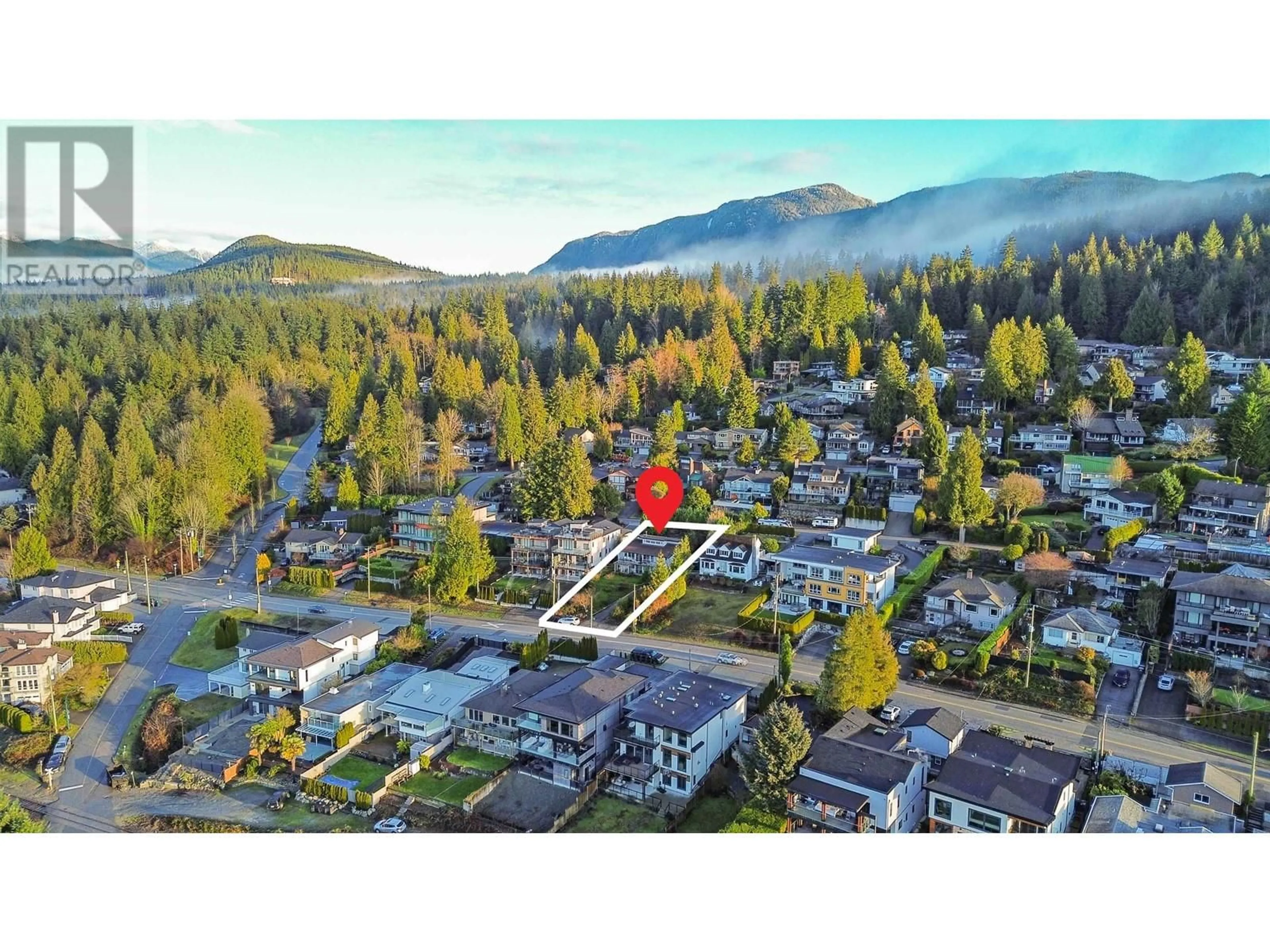 A pic from outside/outdoor area/front of a property/back of a property/a pic from drone, mountain view for 1239 IOCO ROAD, Port Moody British Columbia V3H2W9