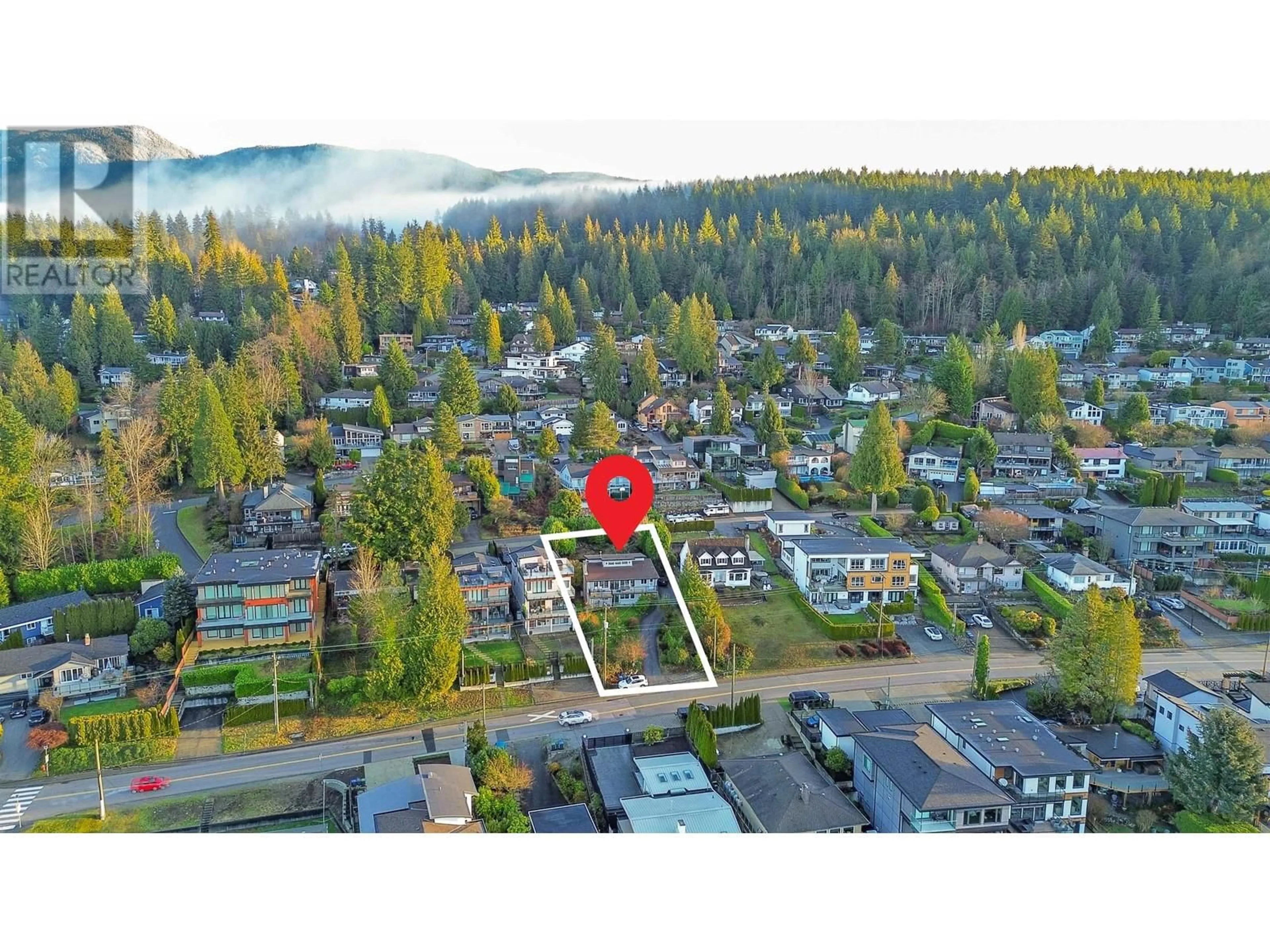 A pic from outside/outdoor area/front of a property/back of a property/a pic from drone, mountain view for 1239 IOCO ROAD, Port Moody British Columbia V3H2W9