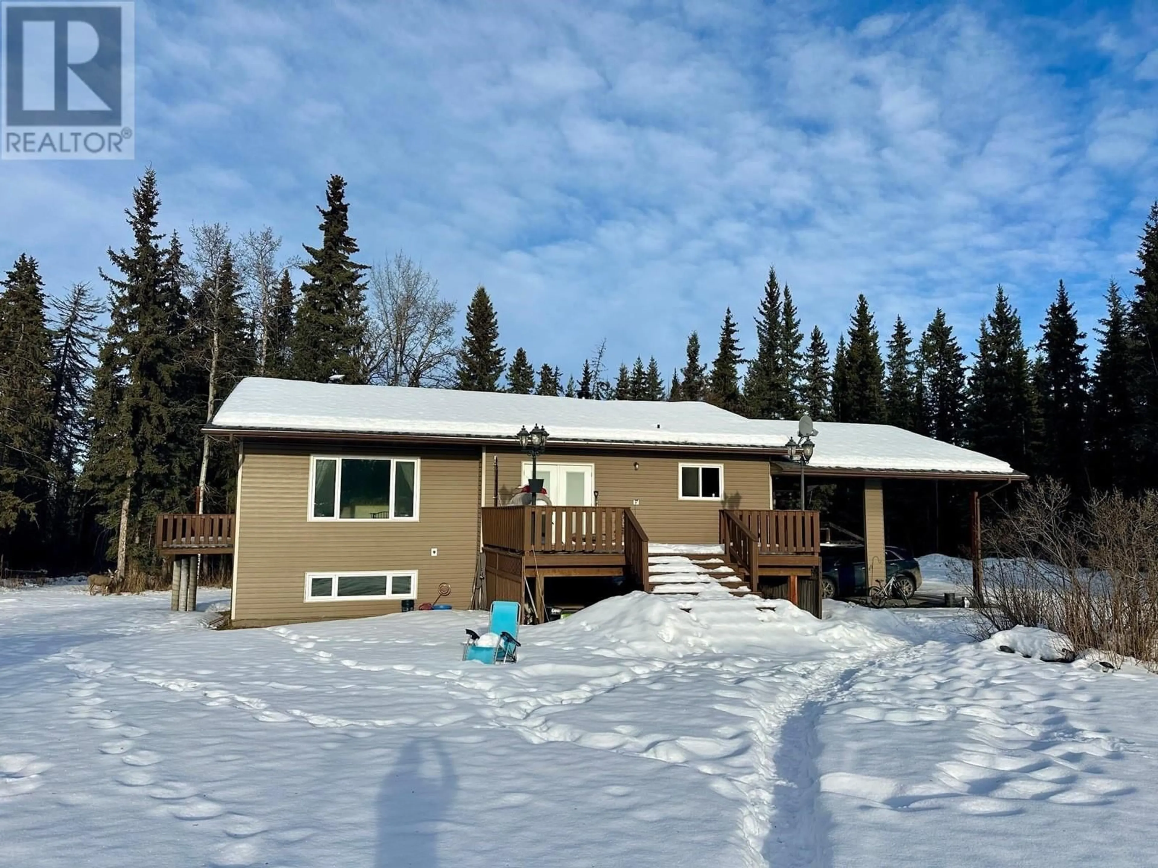 A pic from outside/outdoor area/front of a property/back of a property/a pic from drone, unknown for 1770 MARKAY DRIVE, Vanderhoof British Columbia V0J3A1