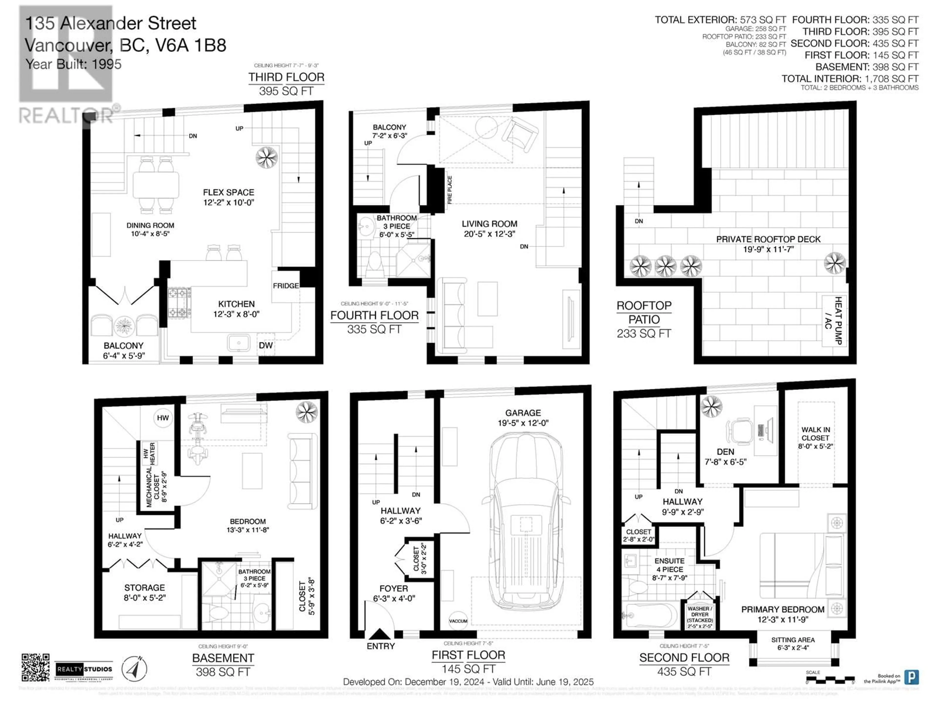 Floor plan for 135 ALEXANDER STREET, Vancouver British Columbia V6A1B8