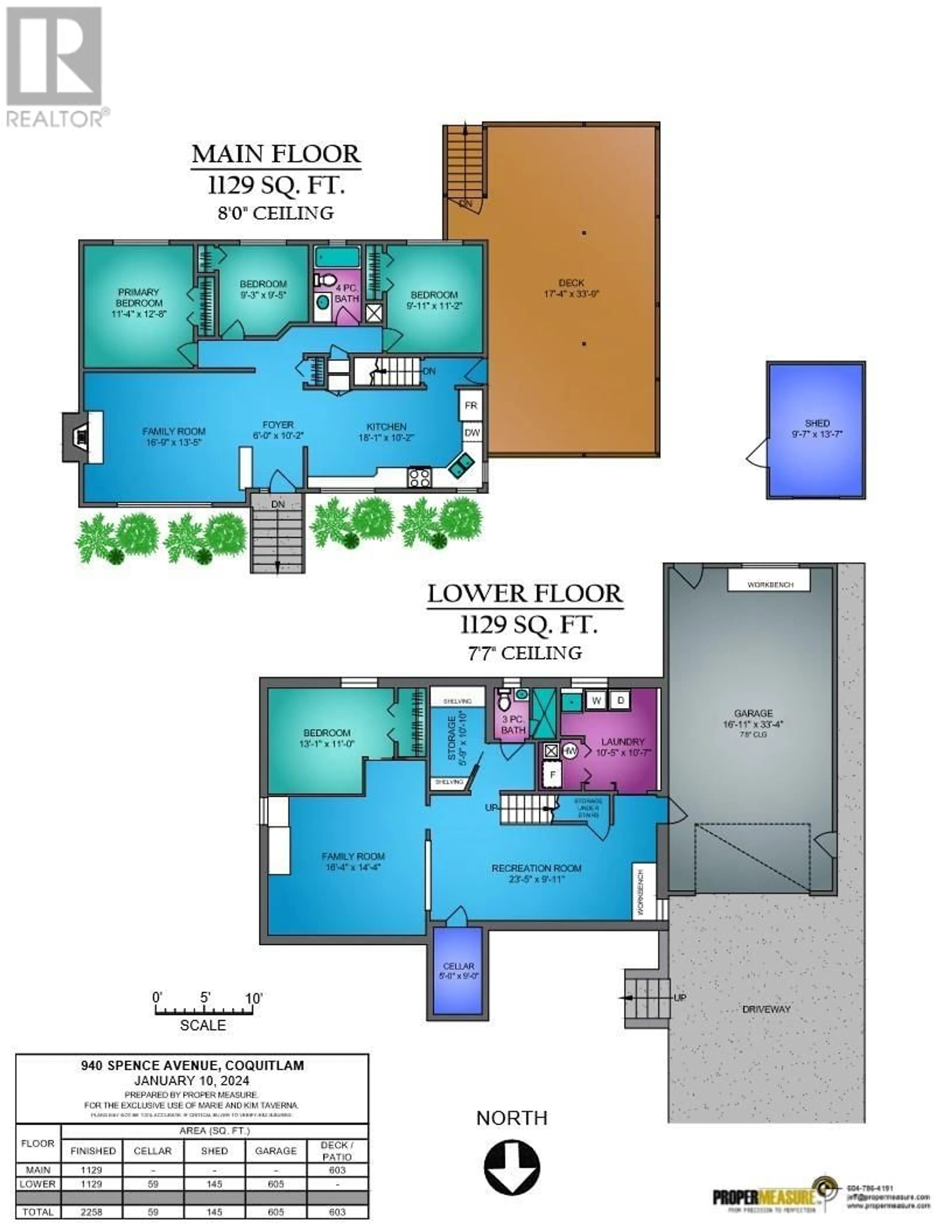 Floor plan for 940 SPENCE AVENUE, Coquitlam British Columbia V3J4V5