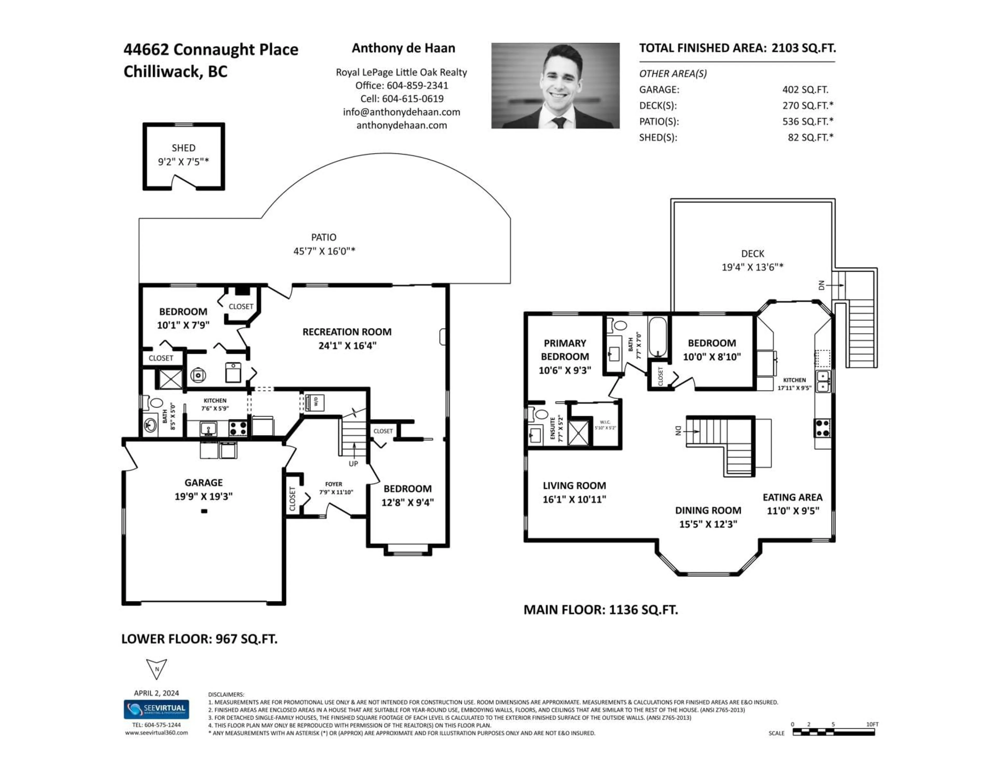 Floor plan for 44662 CONNAUGHT PLACE|Sardis South, Chilliwack British Columbia V2R2Y6