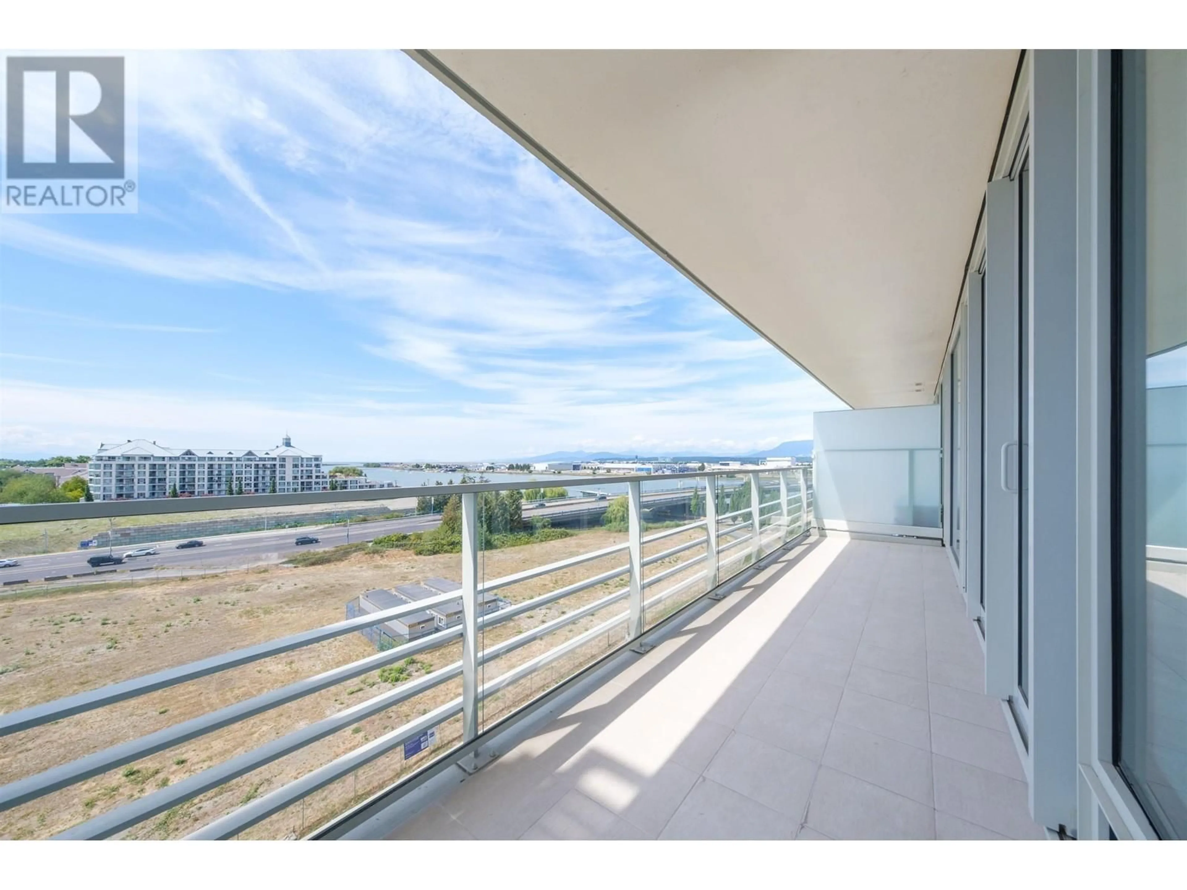 Balcony in the apartment, water/lake/river/ocean view for 710 5177 BRIGHOUSE WAY, Richmond British Columbia V7C0A7