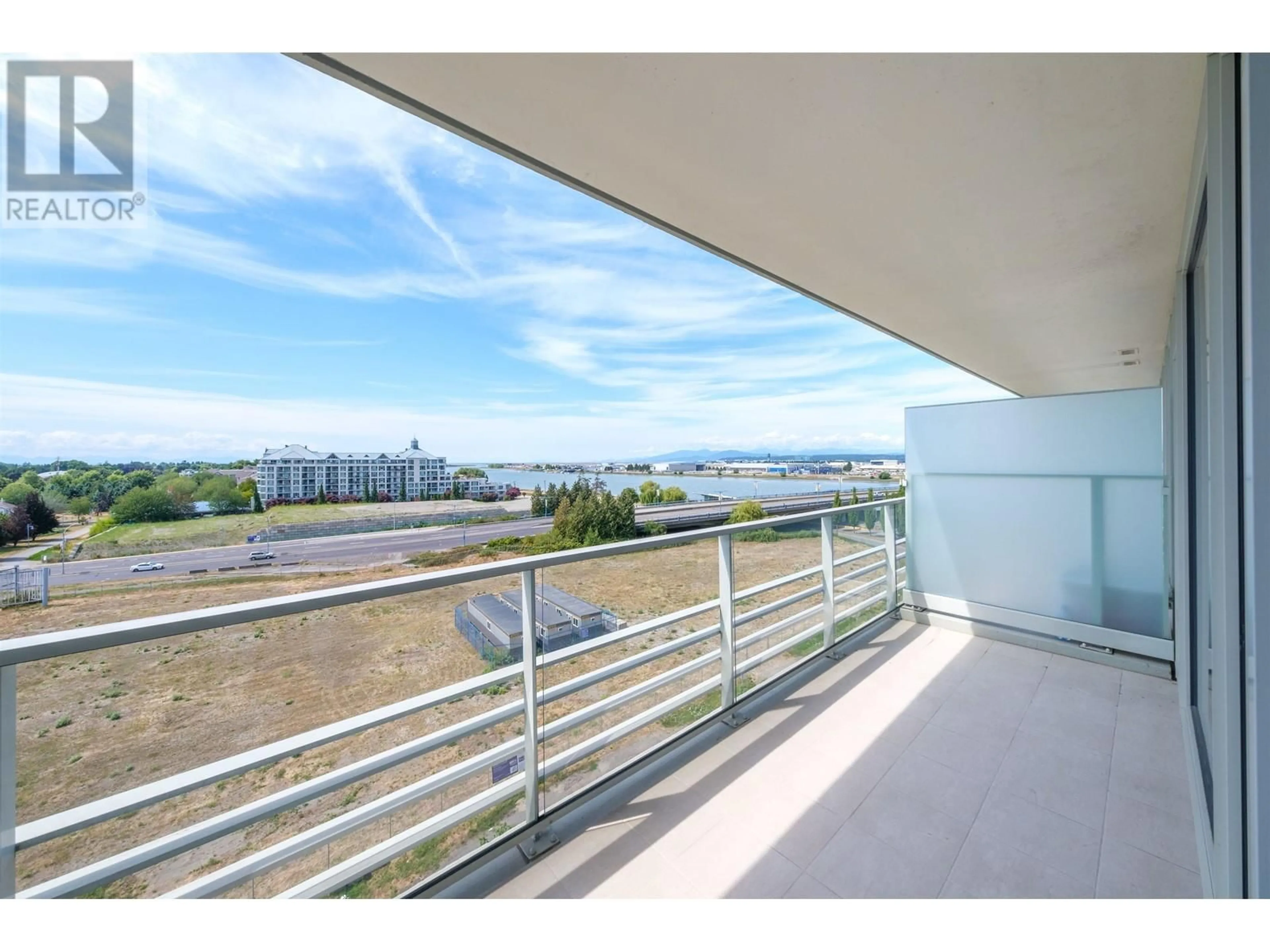 Balcony in the apartment, water/lake/river/ocean view for 710 5177 BRIGHOUSE WAY, Richmond British Columbia V7C0A7