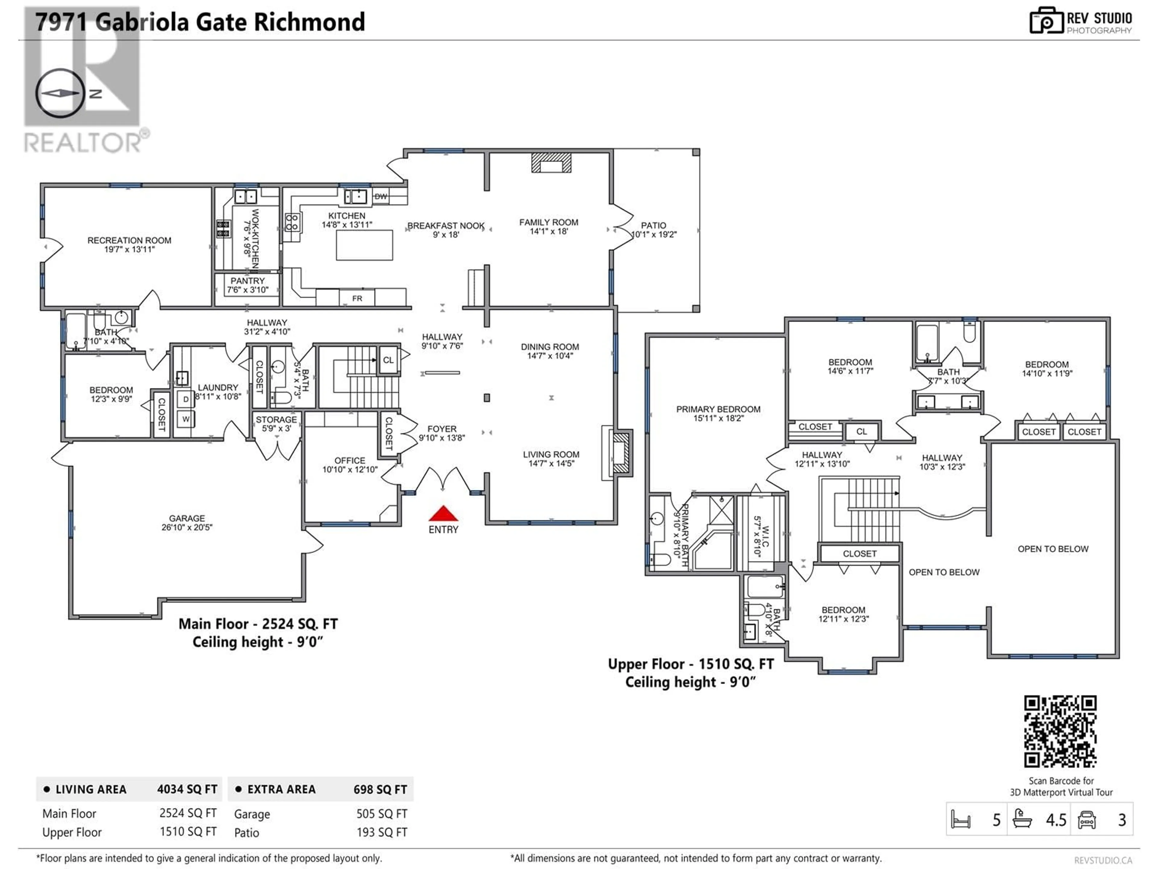 Floor plan for 7971 GABRIOLA GATE, Richmond British Columbia V7C1V8