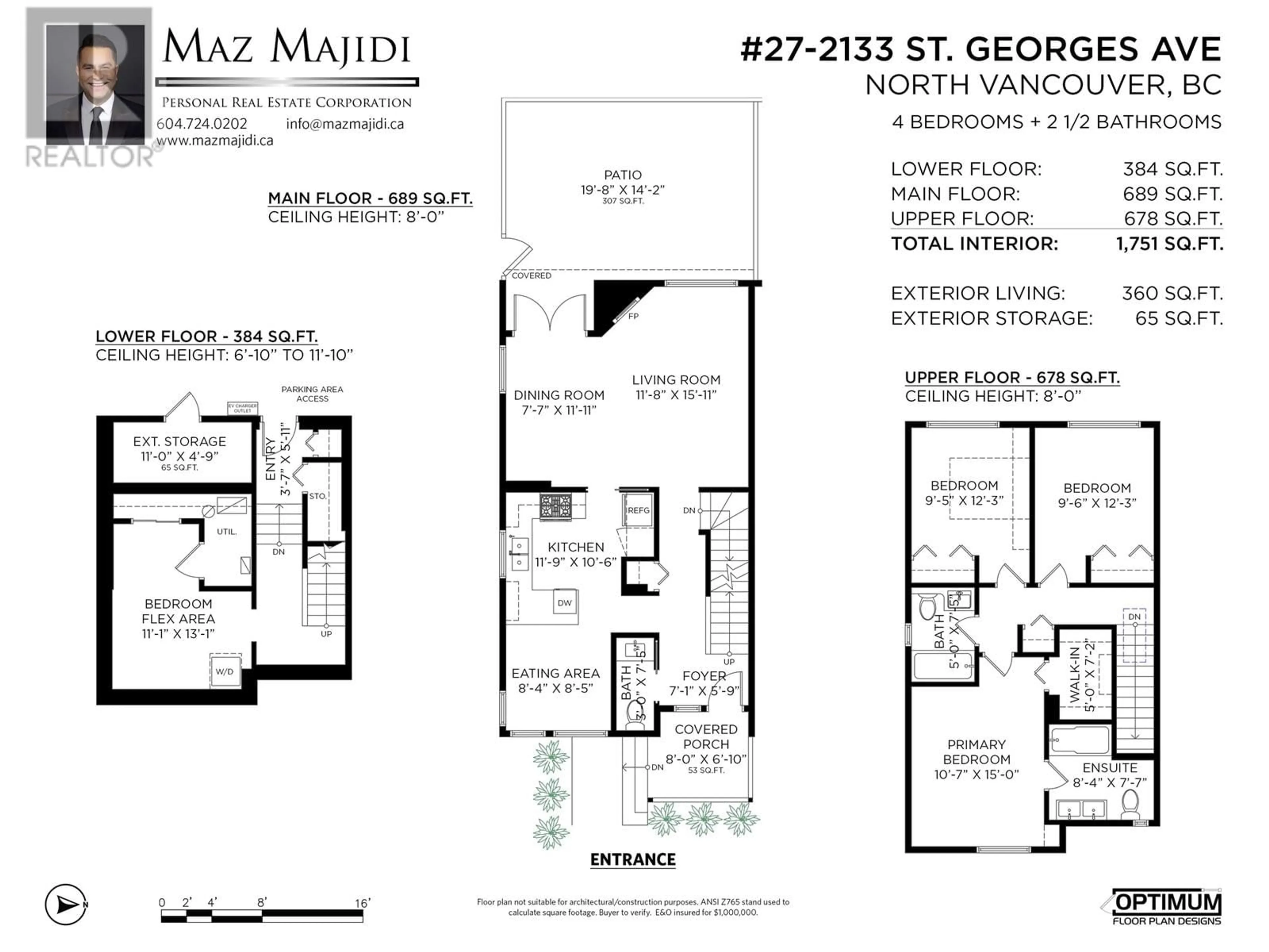 Floor plan for 27 2133 ST. GEORGES AVENUE, North Vancouver British Columbia V7L3K5