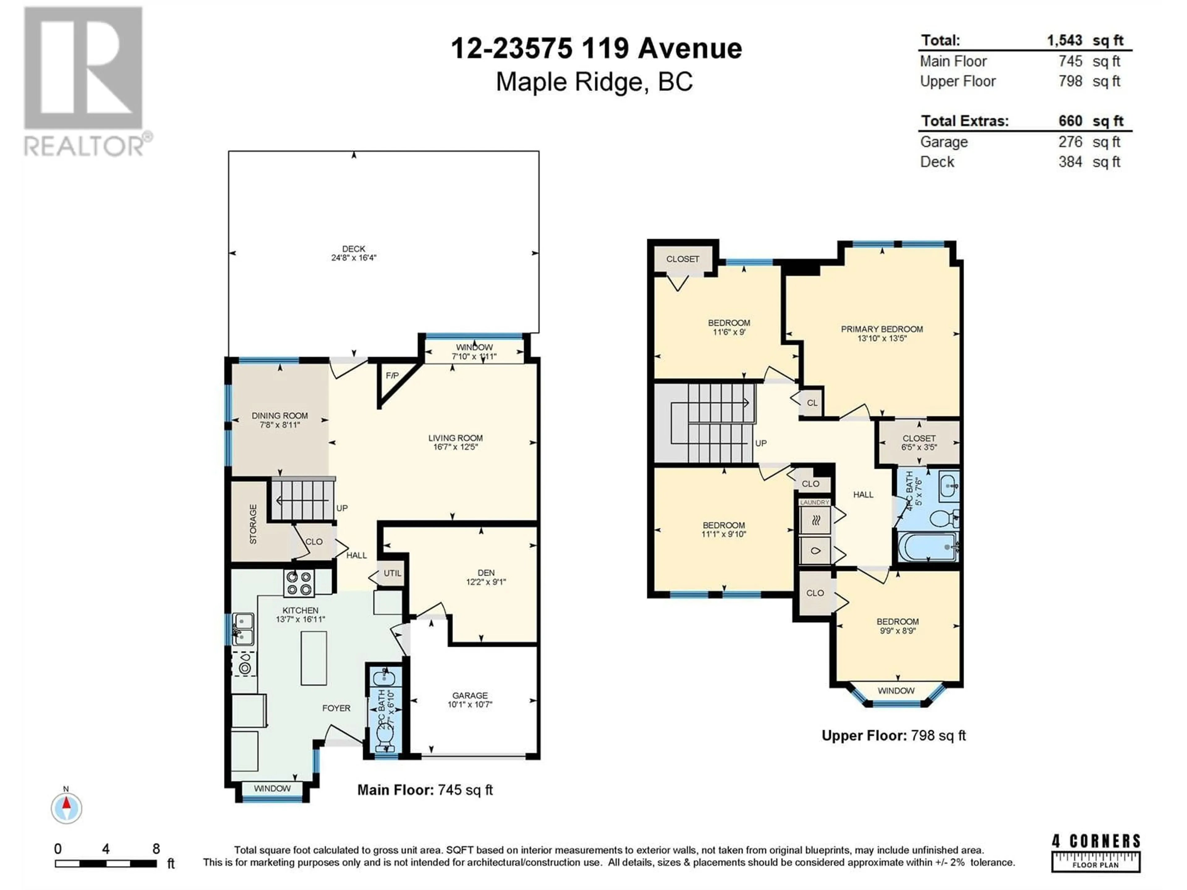 Floor plan for 12 23575 119 AVENUE, Maple Ridge British Columbia V4R2P4