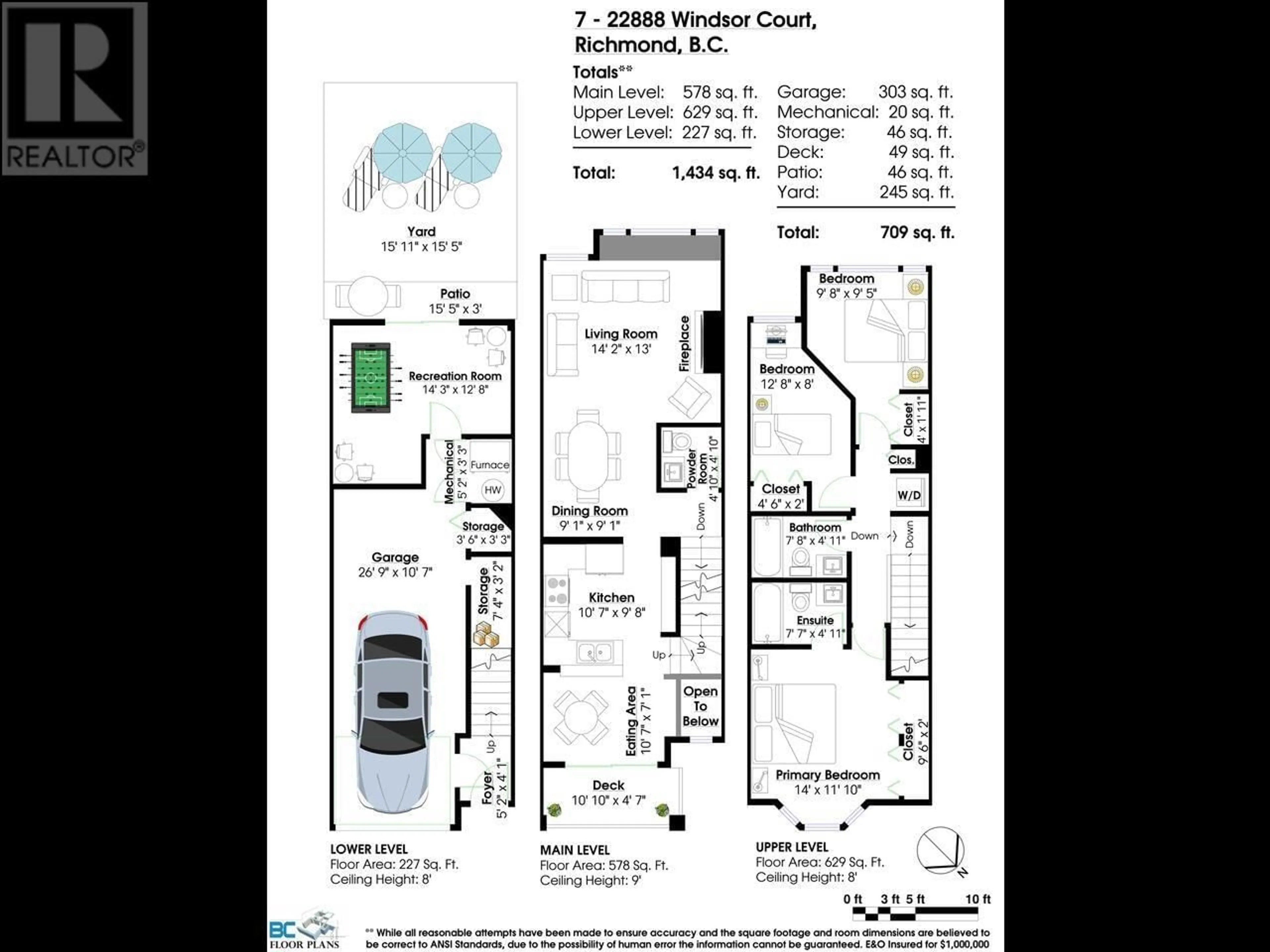 Floor plan for 7 22888 WINDSOR COURT, Richmond British Columbia V6V2W6