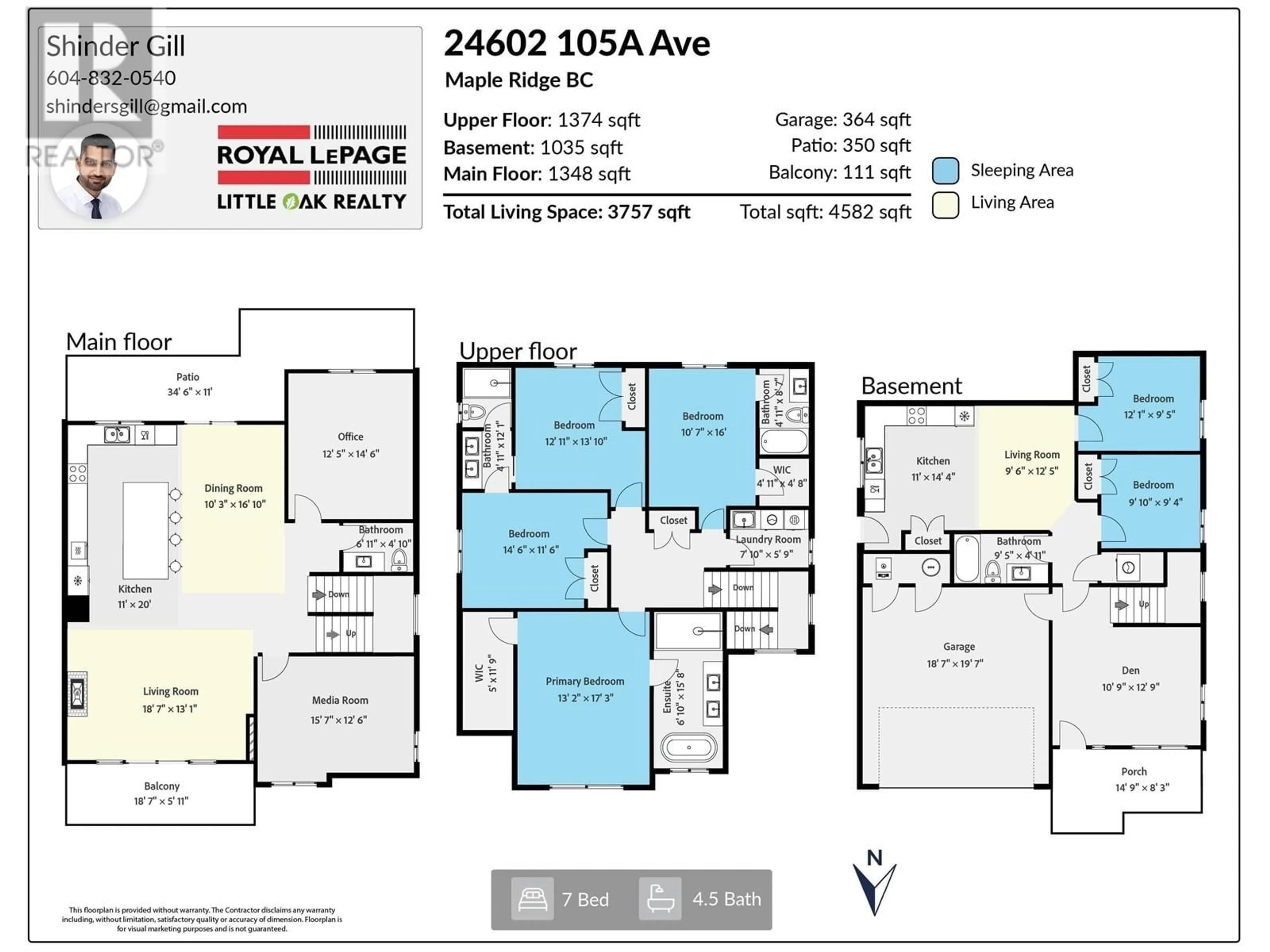 Floor plan for 24602 105A AVENUE, Maple Ridge British Columbia V2W0K3