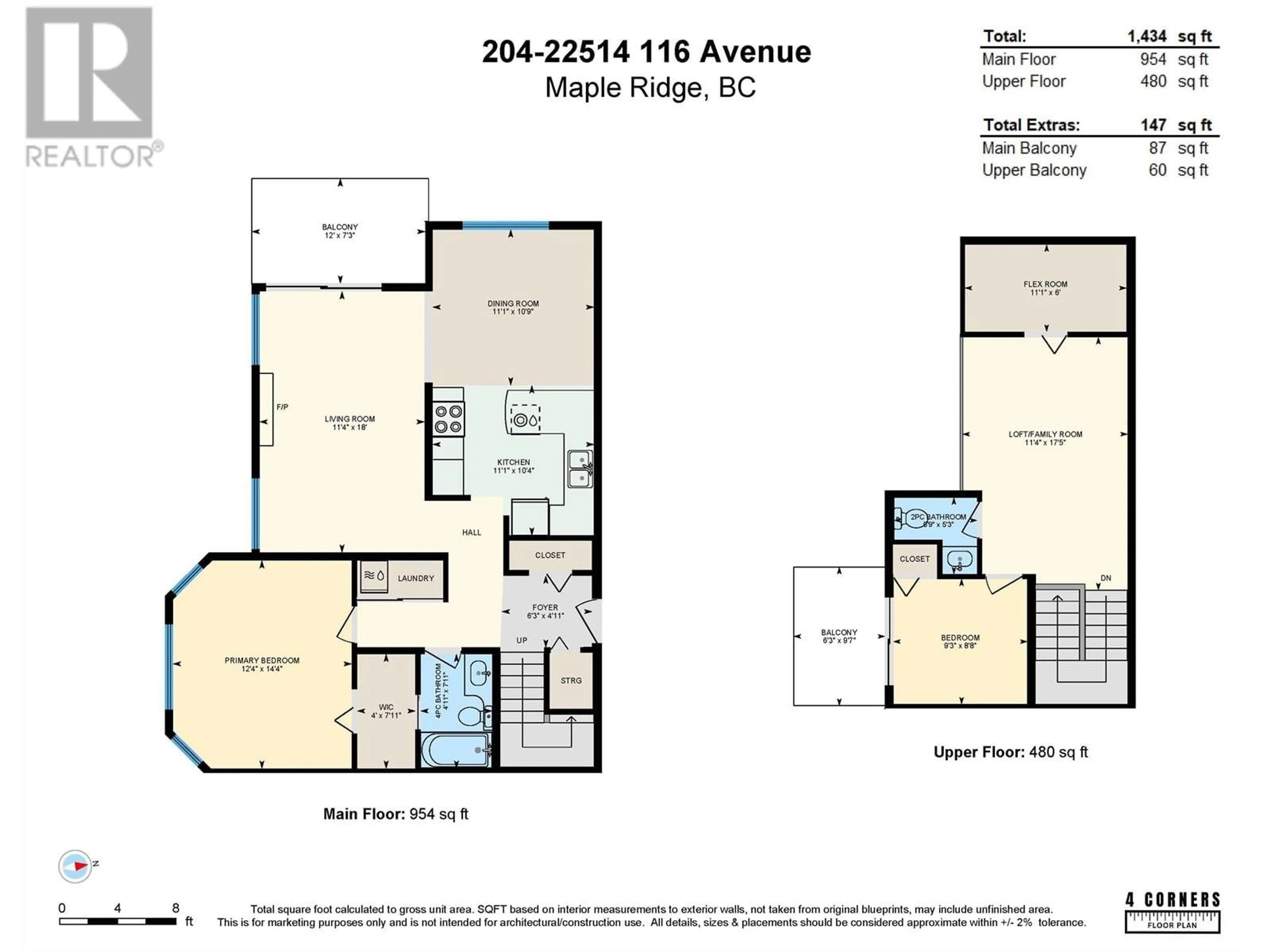 Floor plan for 204 22514 116 AVENUE, Maple Ridge British Columbia V2X0N8