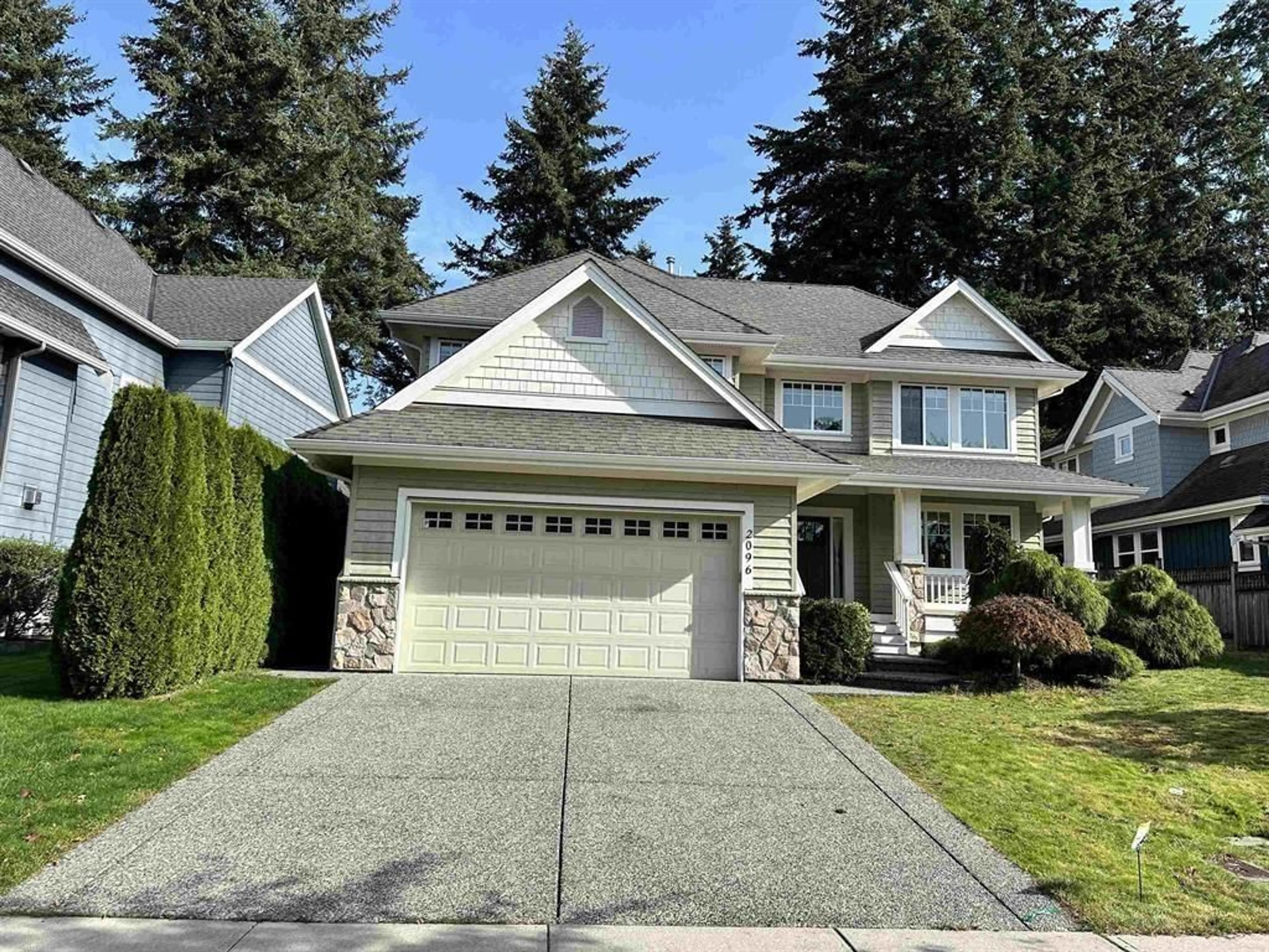 Home with vinyl exterior material, street for 2096 128A STREET, Surrey British Columbia V4A3V6