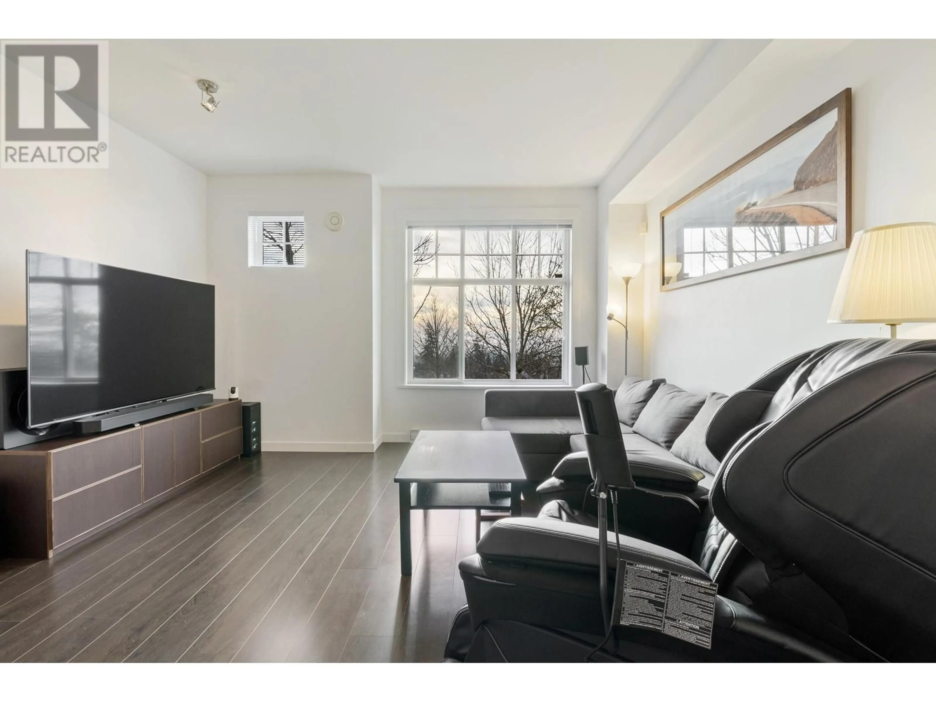 Living room with furniture, wood/laminate floor for 2 1320 RILEY STREET, Coquitlam British Columbia V3E0J4