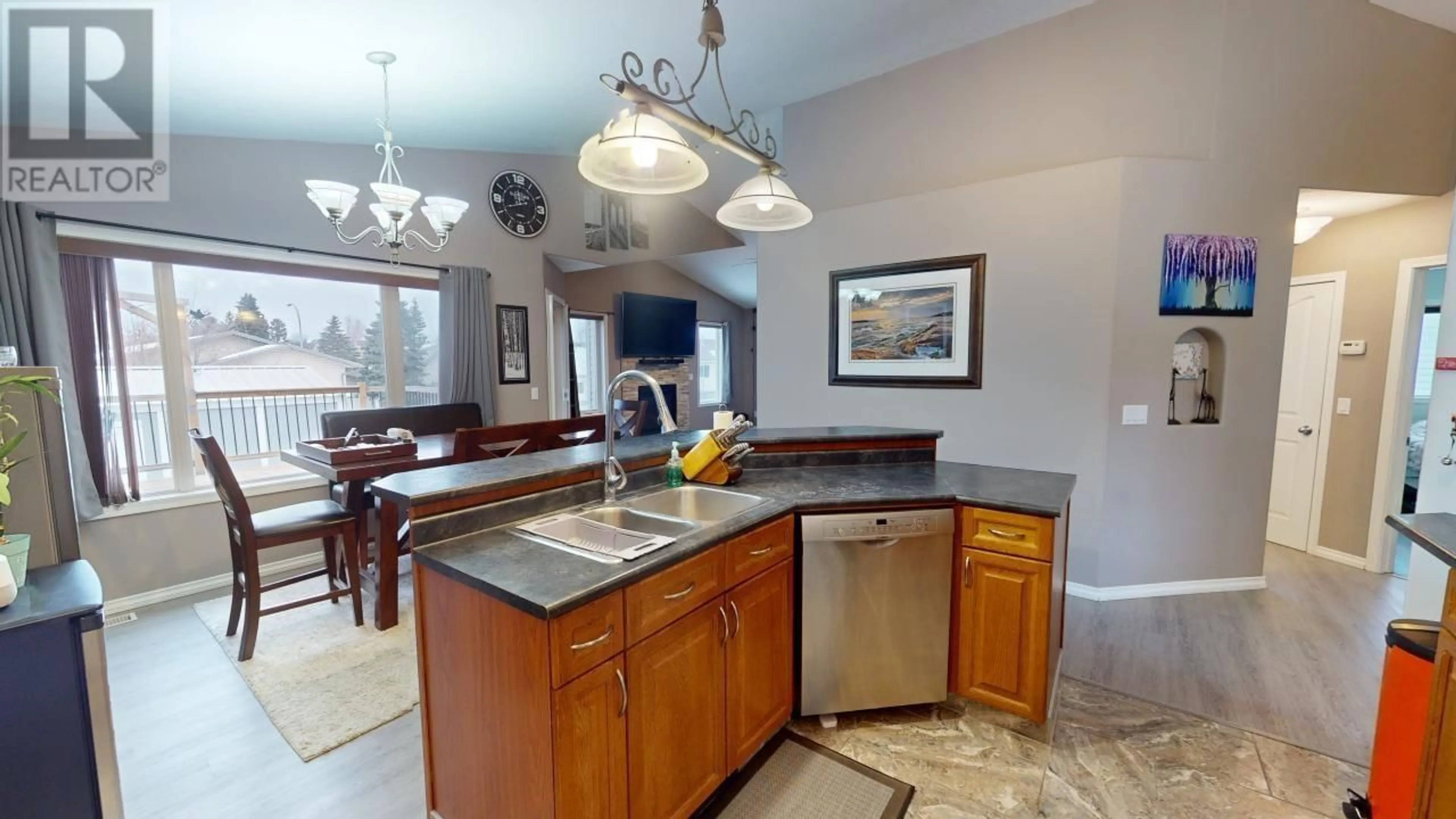 Open concept kitchen, ceramic/tile floor for 11324 97 STREET, Fort St. John British Columbia V1J7H8