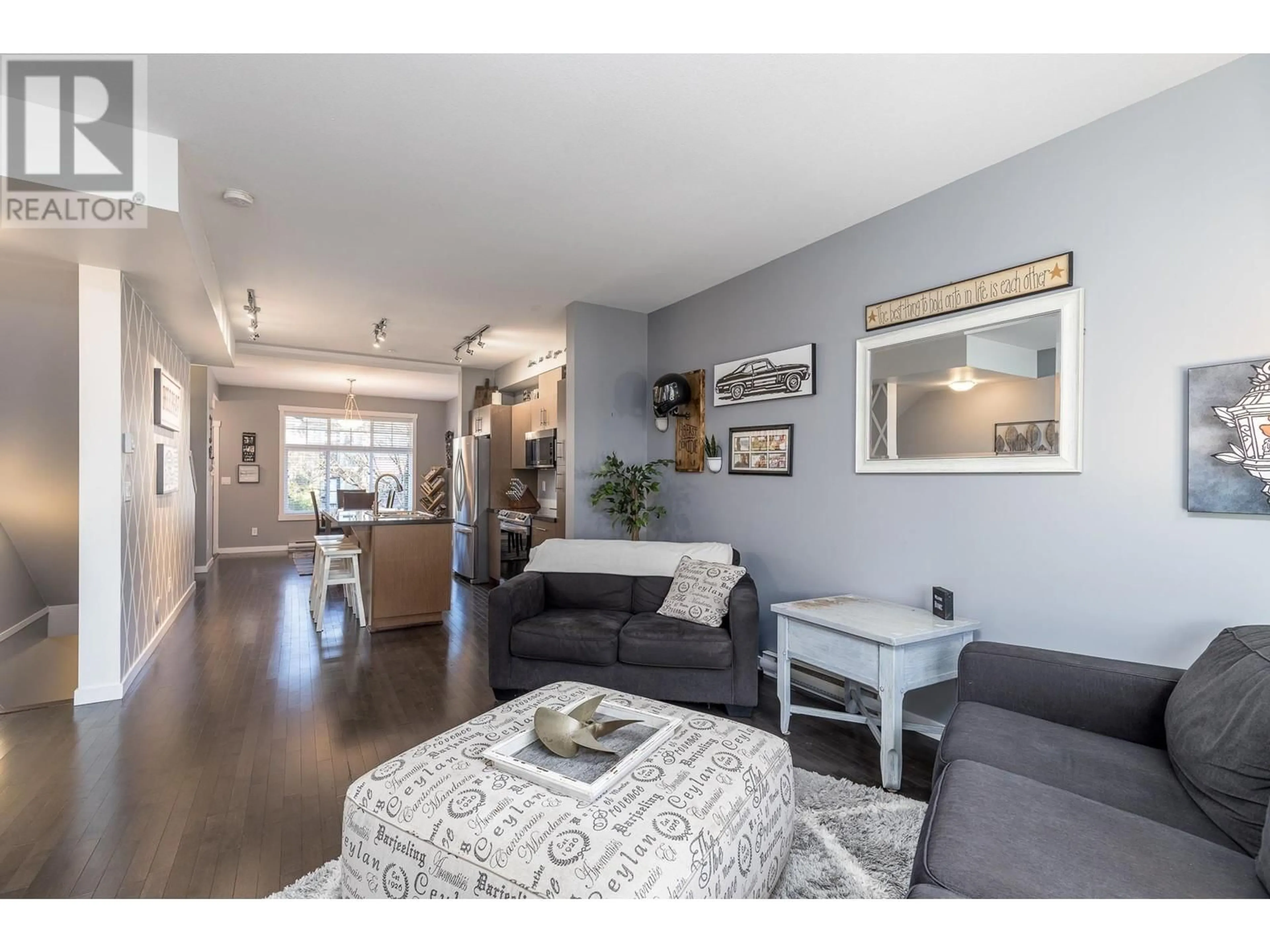 Living room with furniture, wood/laminate floor for 2 13819 232 STREET, Maple Ridge British Columbia V4R0C7