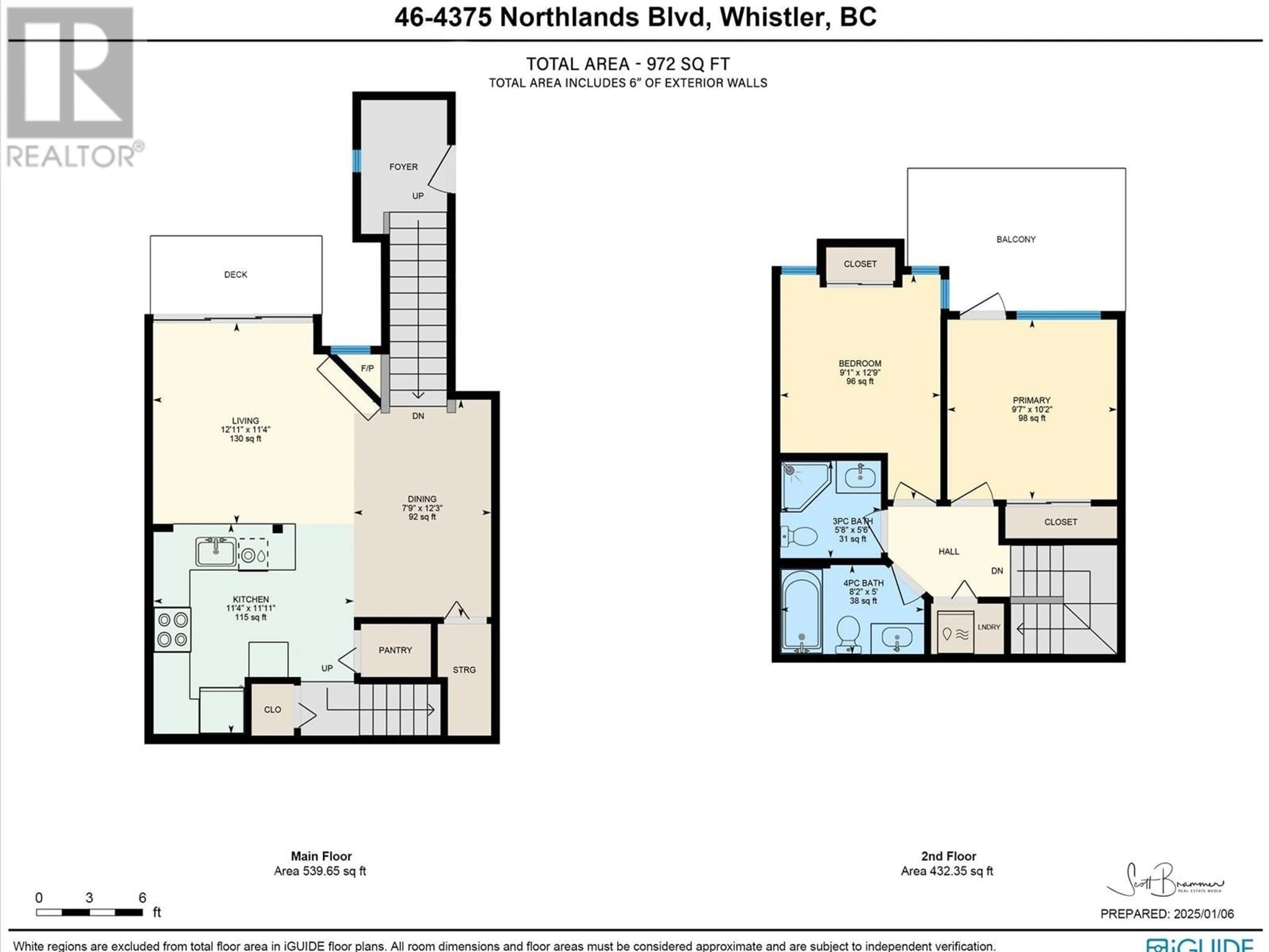 Floor plan for 46 4335 NORTHLANDS BOULEVARD, Whistler British Columbia V0N1B4