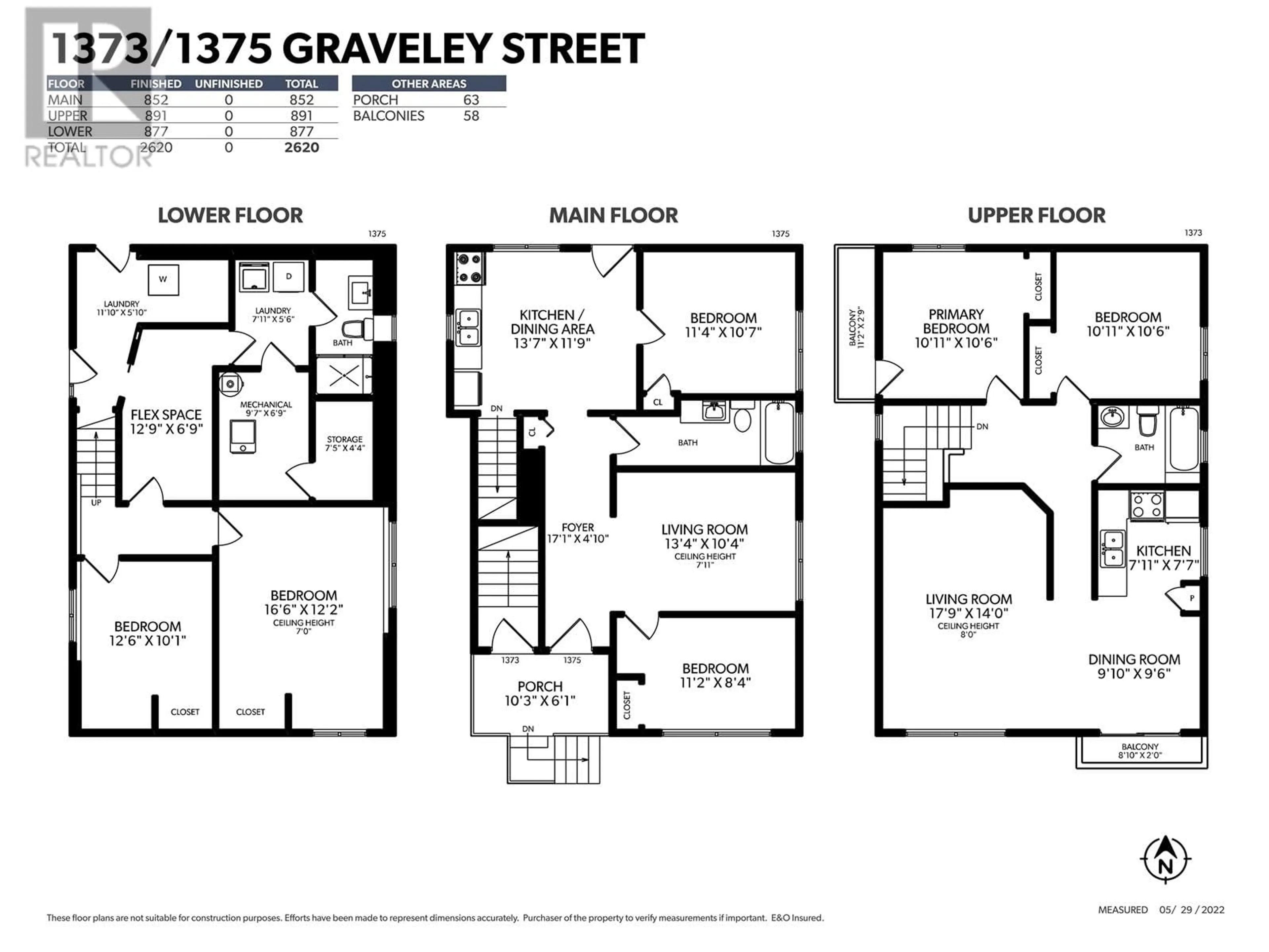 Floor plan for 1375 GRAVELEY STREET, Vancouver British Columbia V5L3A1