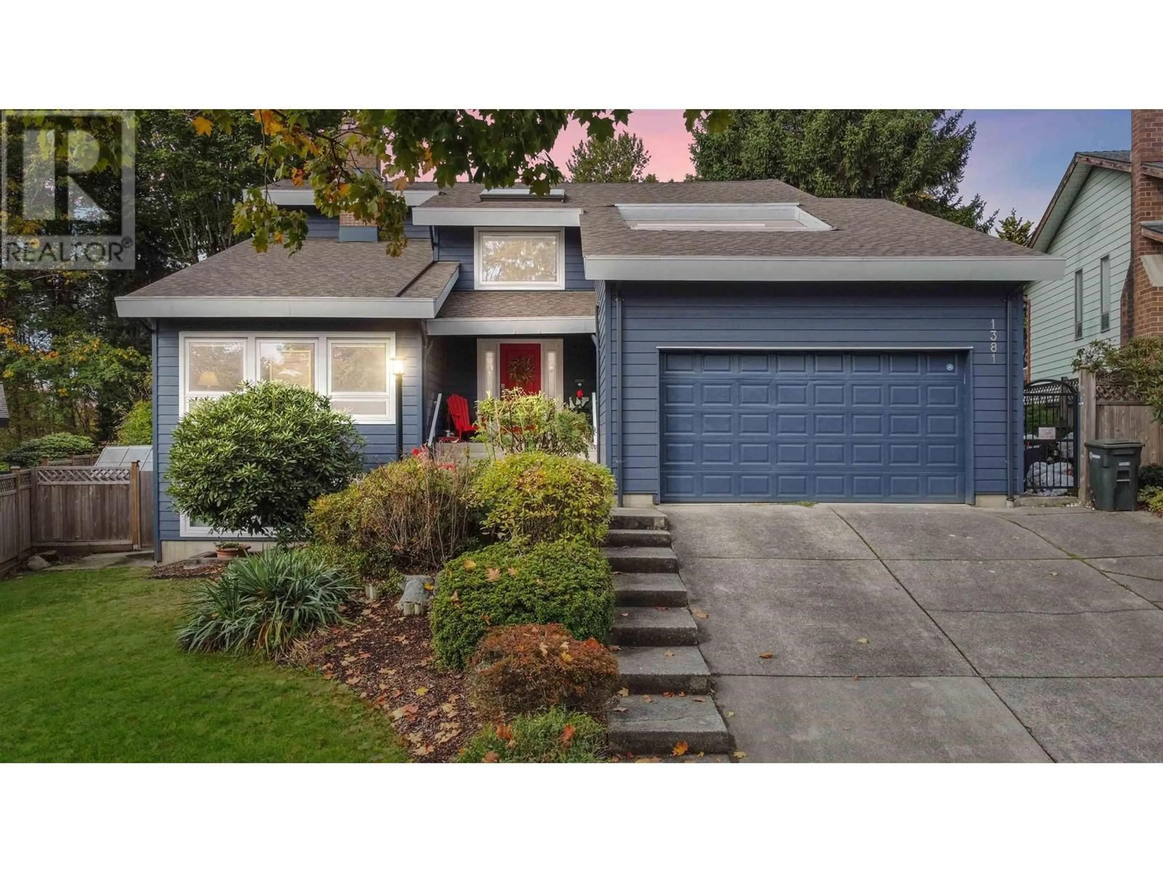 Home with vinyl exterior material, street for 1381 GLEN ABBEY DRIVE, Burnaby British Columbia V5A3Y3