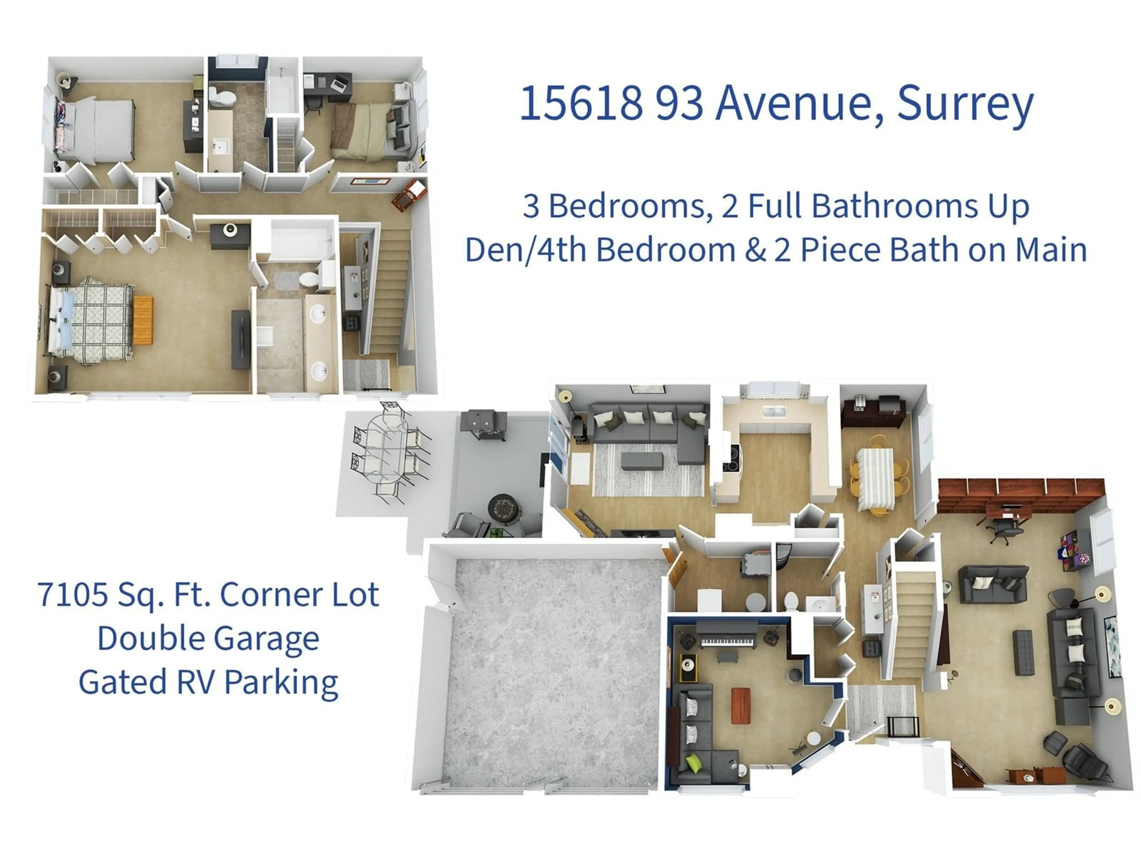 Floor plan for 15618 93, Surrey British Columbia V4N3B2
