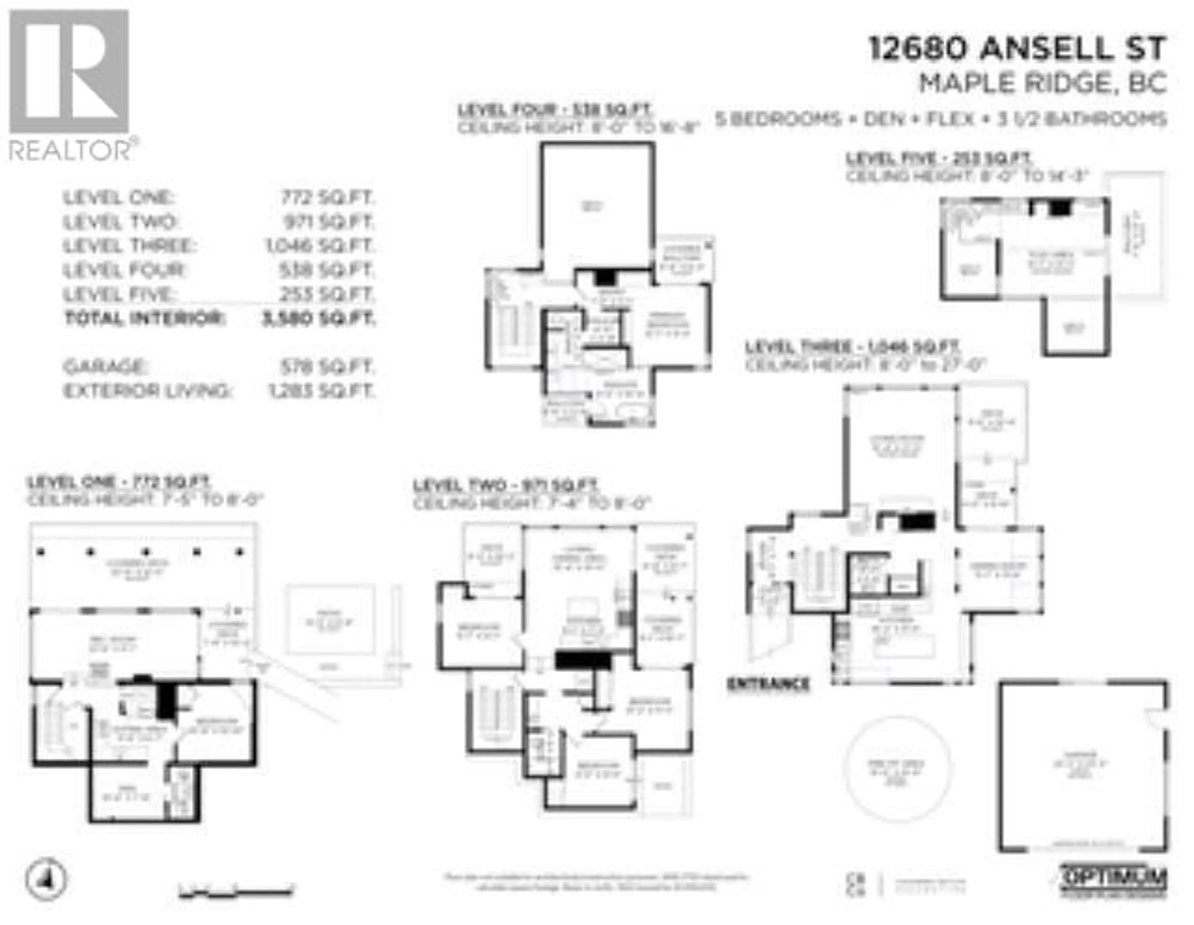 Floor plan for 12680 ANSELL STREET, Maple Ridge British Columbia V4R1L4