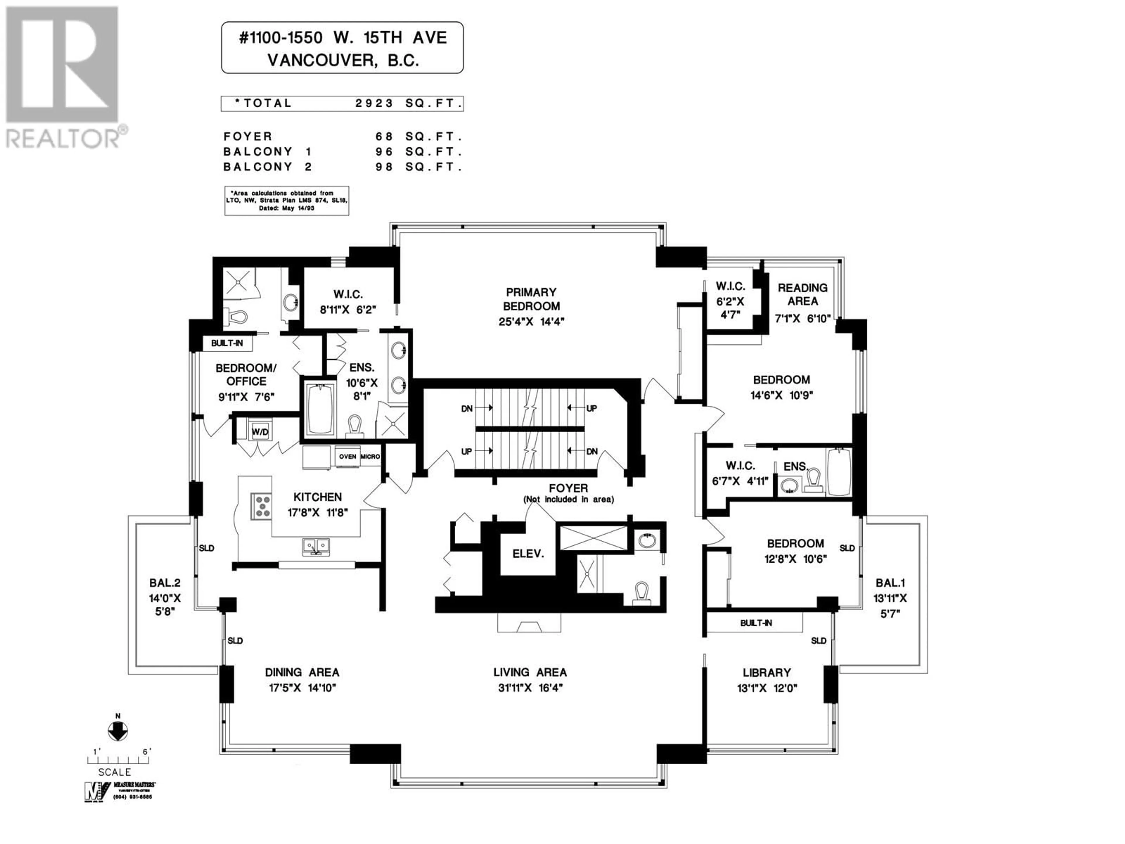 Floor plan for 1100 1550 W 15TH AVENUE, Vancouver British Columbia V6J2K6