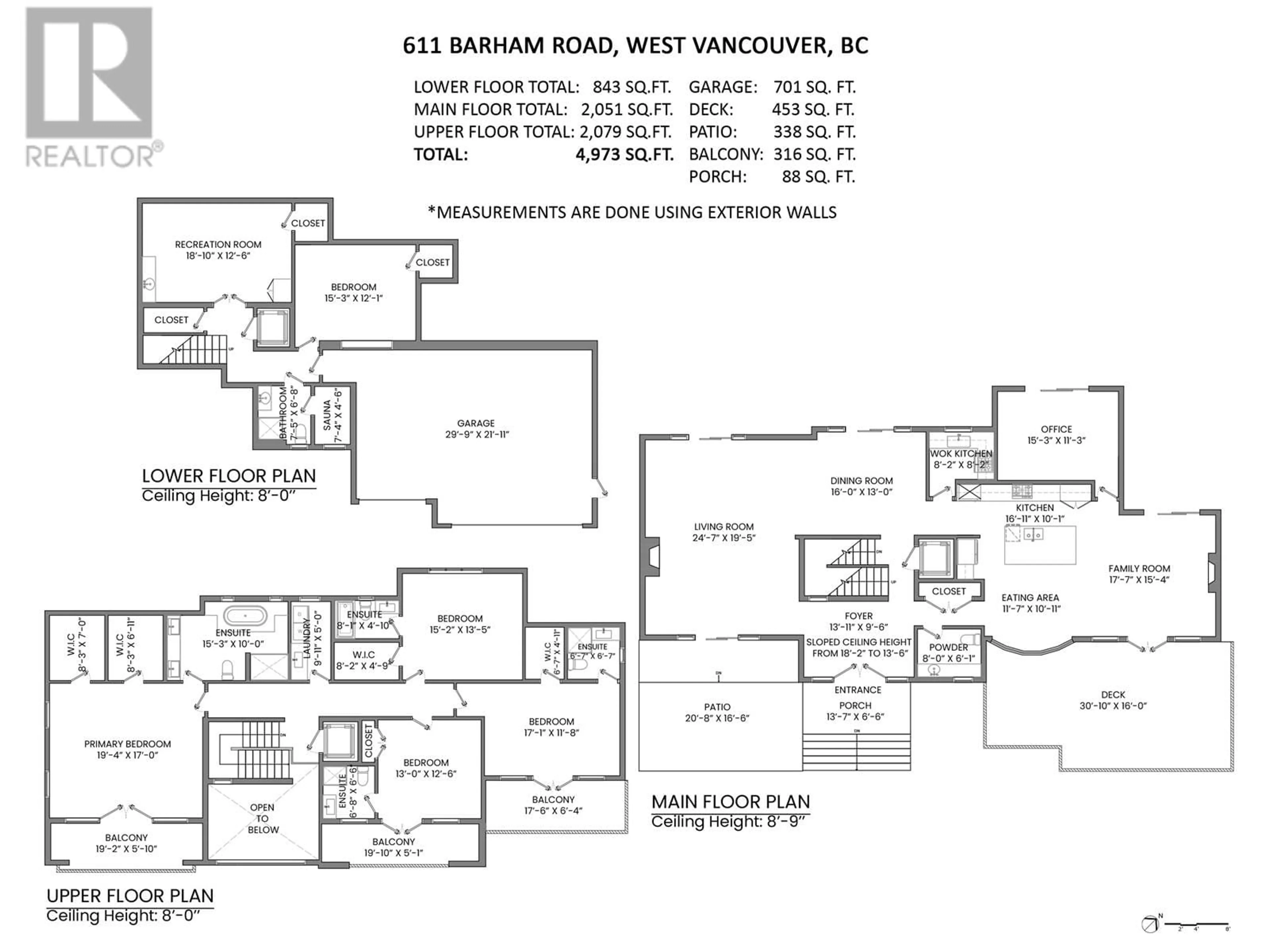 Floor plan for 611 BARNHAM ROAD, West Vancouver British Columbia V7S1T6