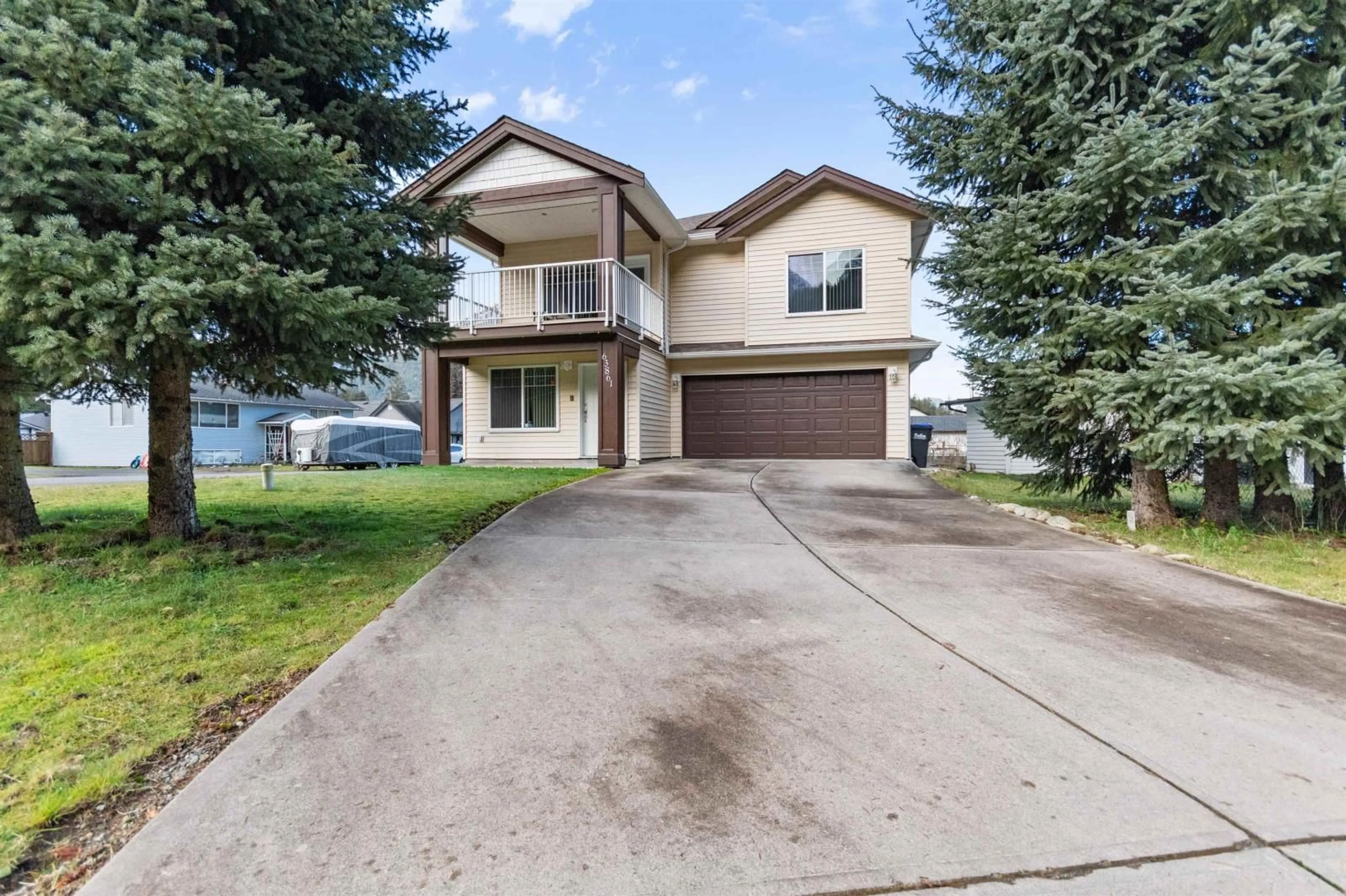 Home with vinyl exterior material, street for 63861 OLD YALE ROAD, Hope British Columbia V0X1L2