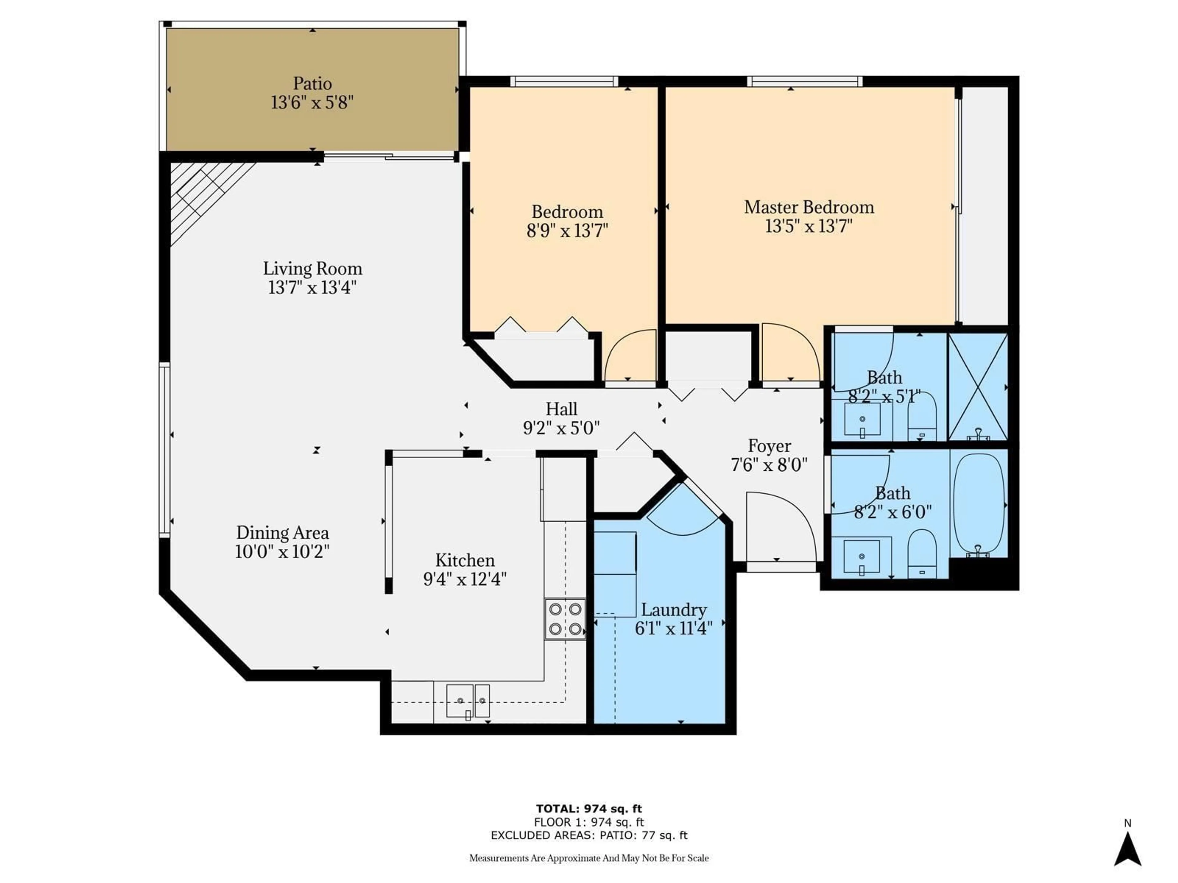 Floor plan for 107 20189 54 AVENUE, Langley British Columbia V3A3W2