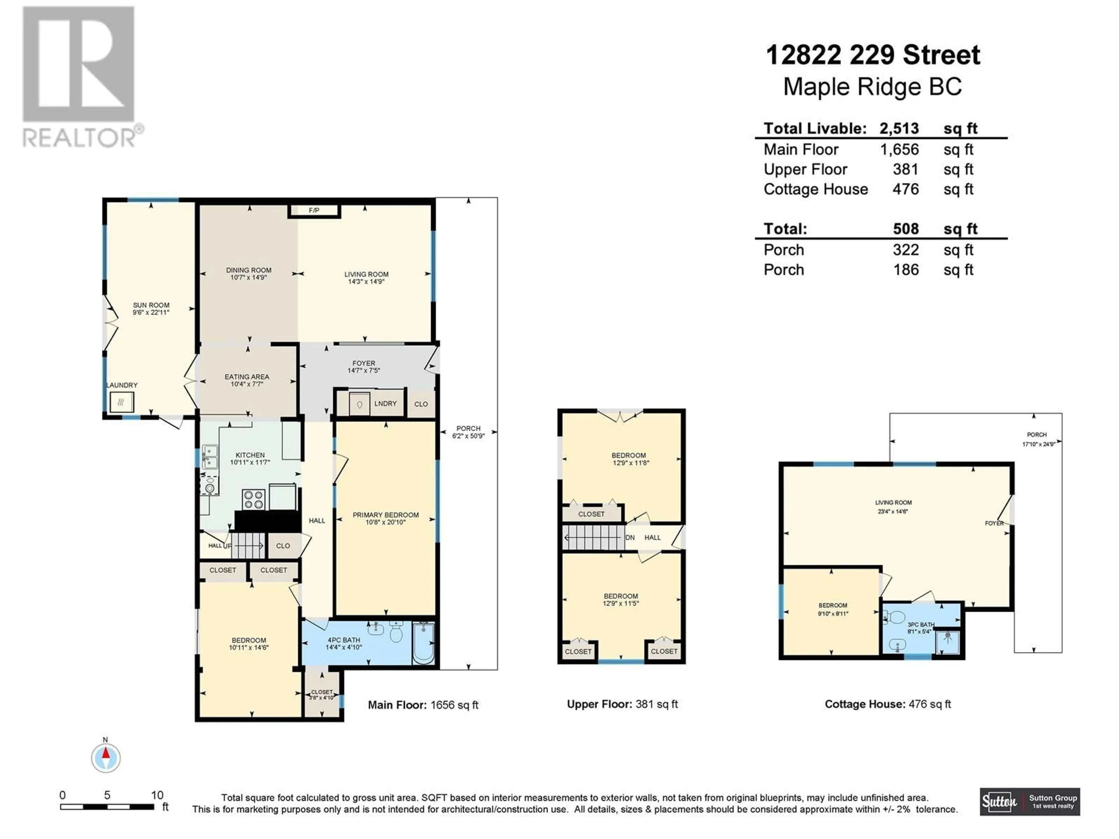 Floor plan for 12822 229 STREET, Maple Ridge British Columbia V2X6R1