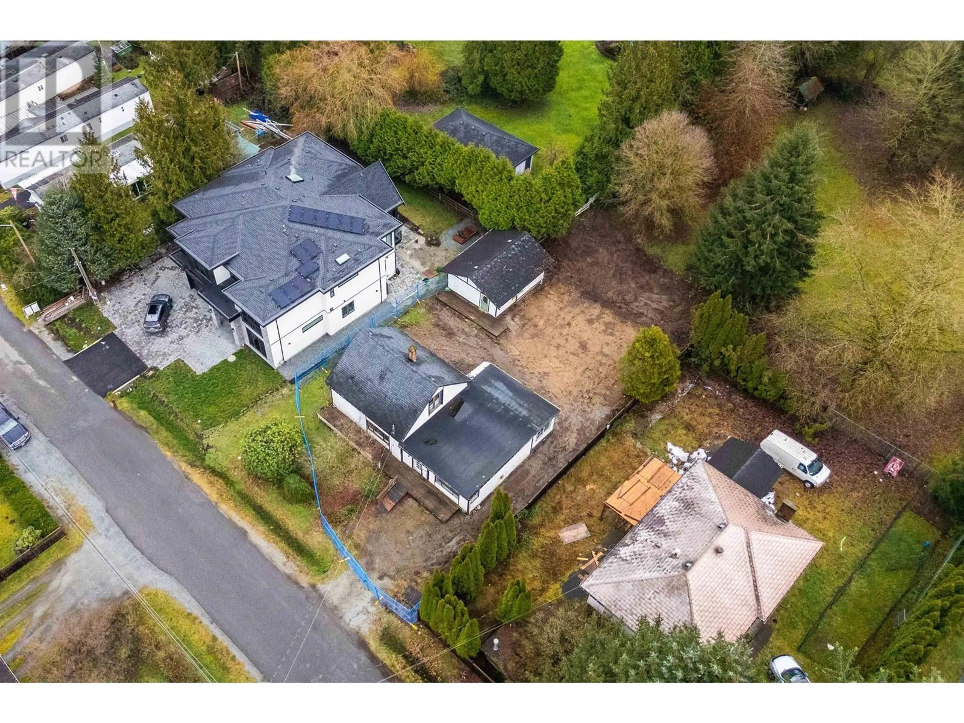 A pic from outside/outdoor area/front of a property/back of a property/a pic from drone, street for 12822 229 STREET, Maple Ridge British Columbia V2X6R1