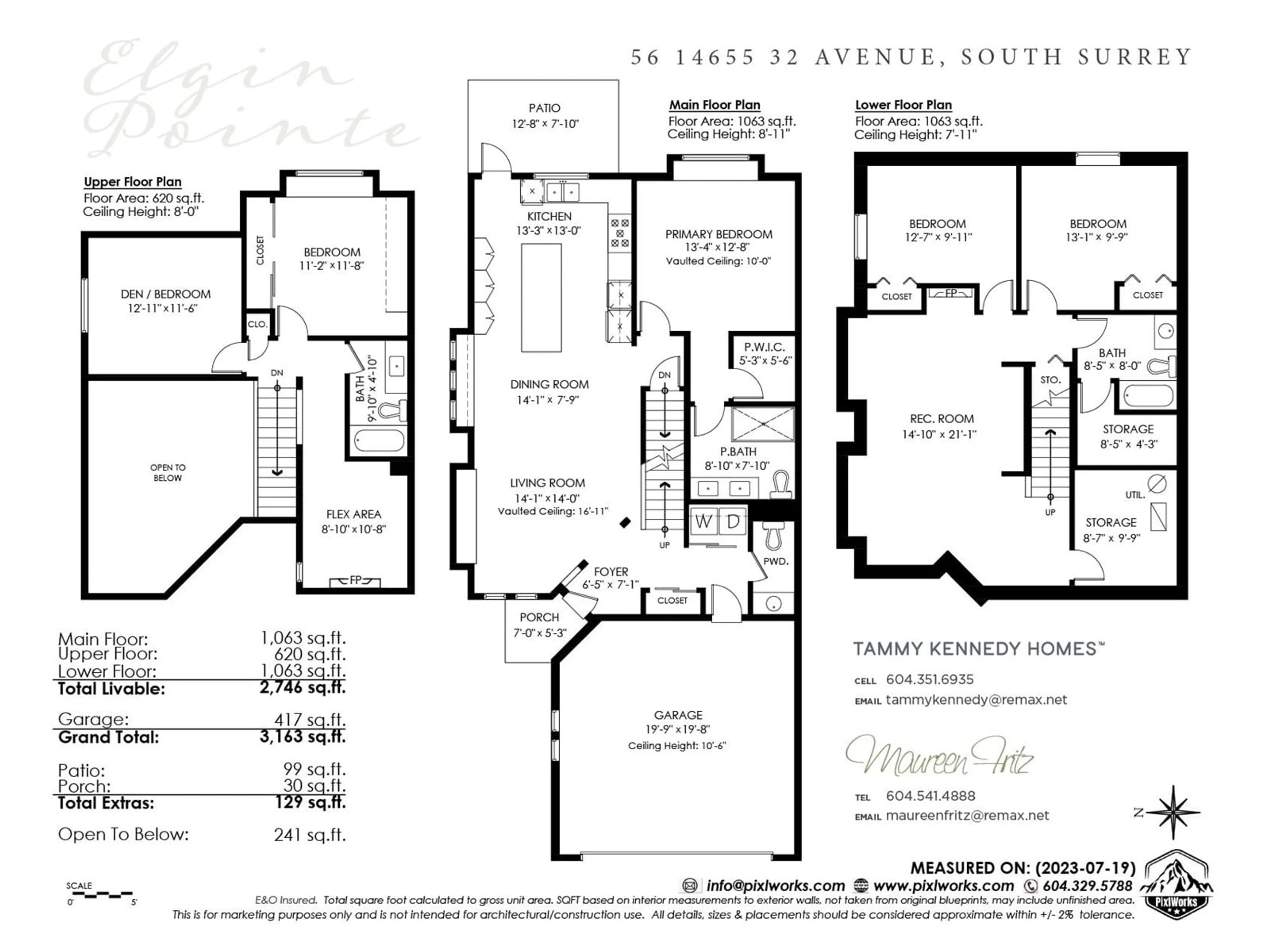 Floor plan for 56 14655 32 AVENUE, Surrey British Columbia V4P3R6