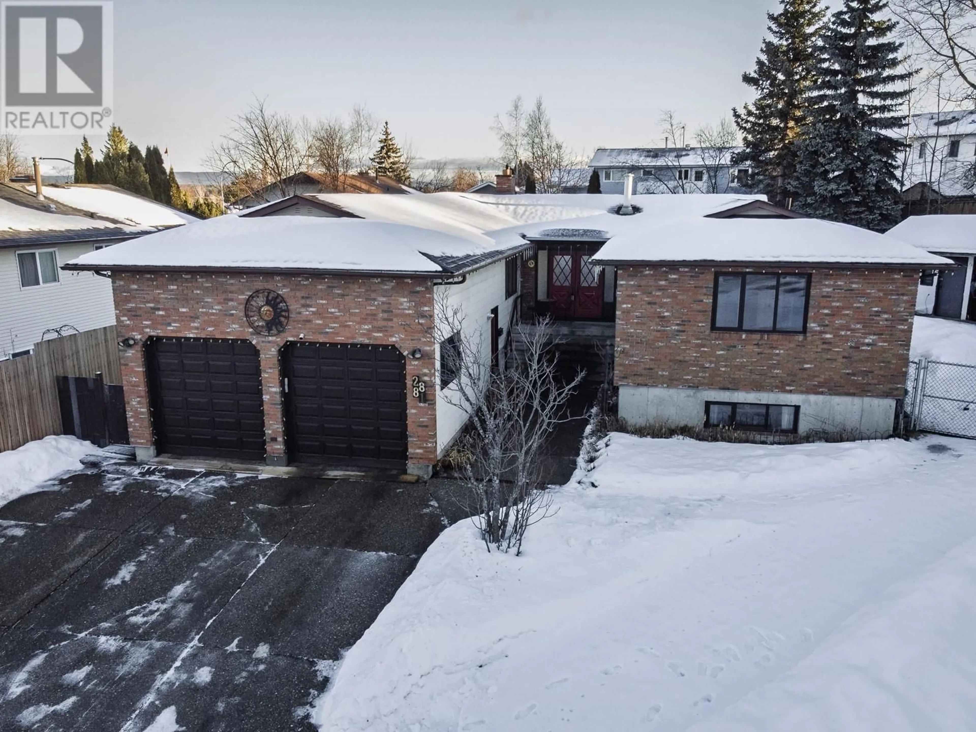 A pic from outside/outdoor area/front of a property/back of a property/a pic from drone, street for 2881 CALHOUN PLACE, Prince George British Columbia V2N5J5