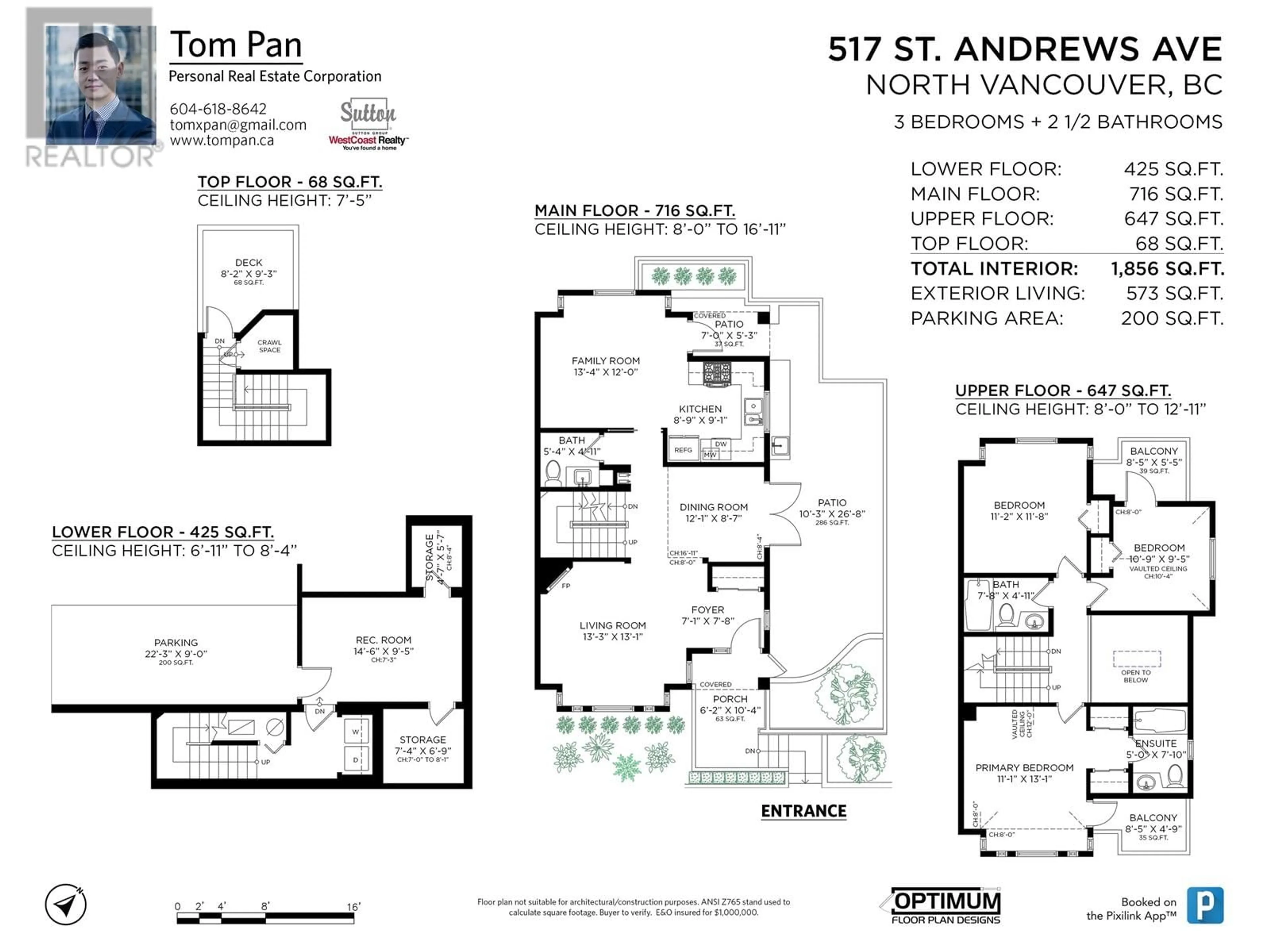 Floor plan for 517 ST. ANDREWS AVENUE, North Vancouver British Columbia V7L4W2