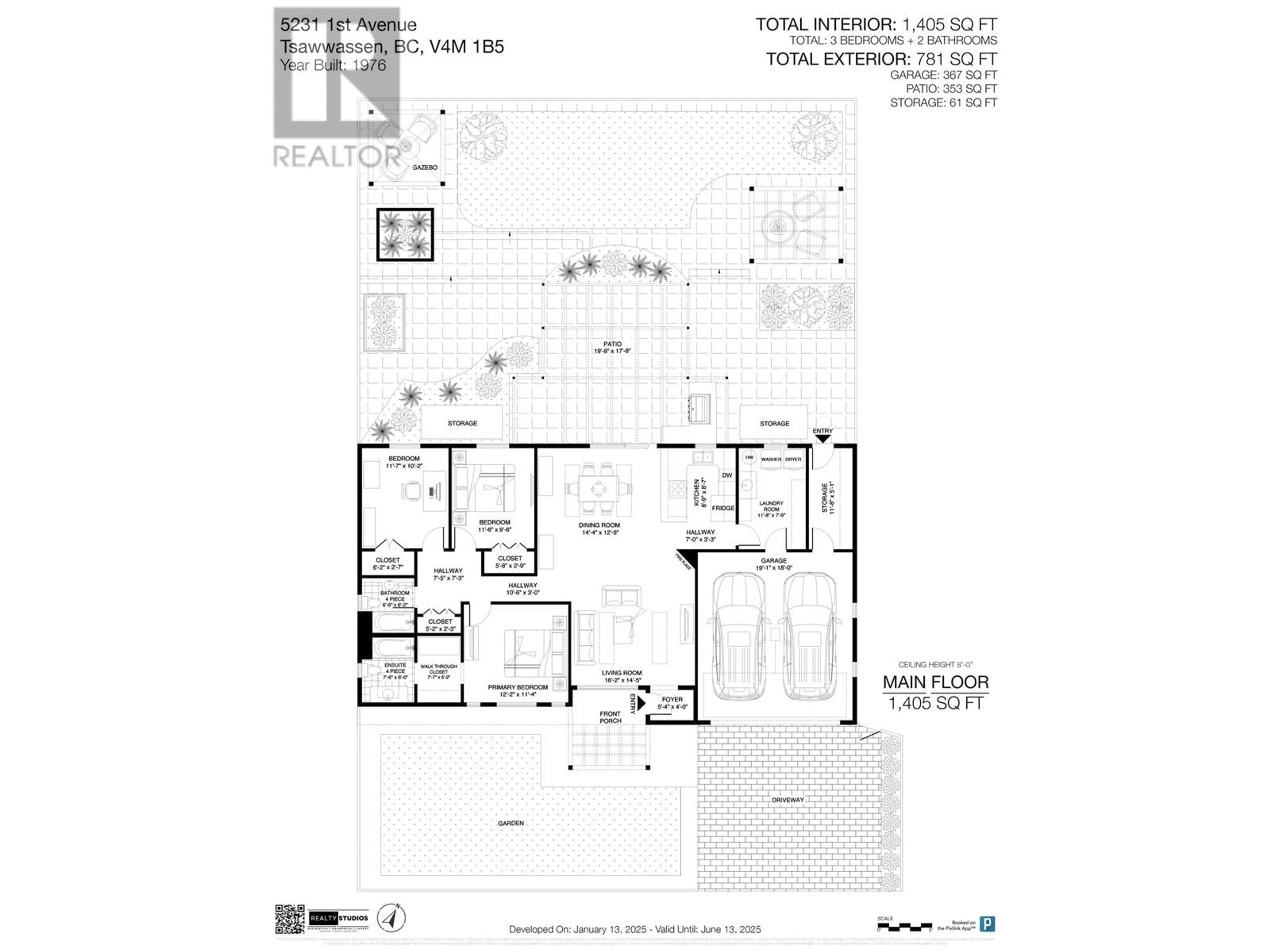 Floor plan for 5231 1 AVENUE, Delta British Columbia V4M1B4