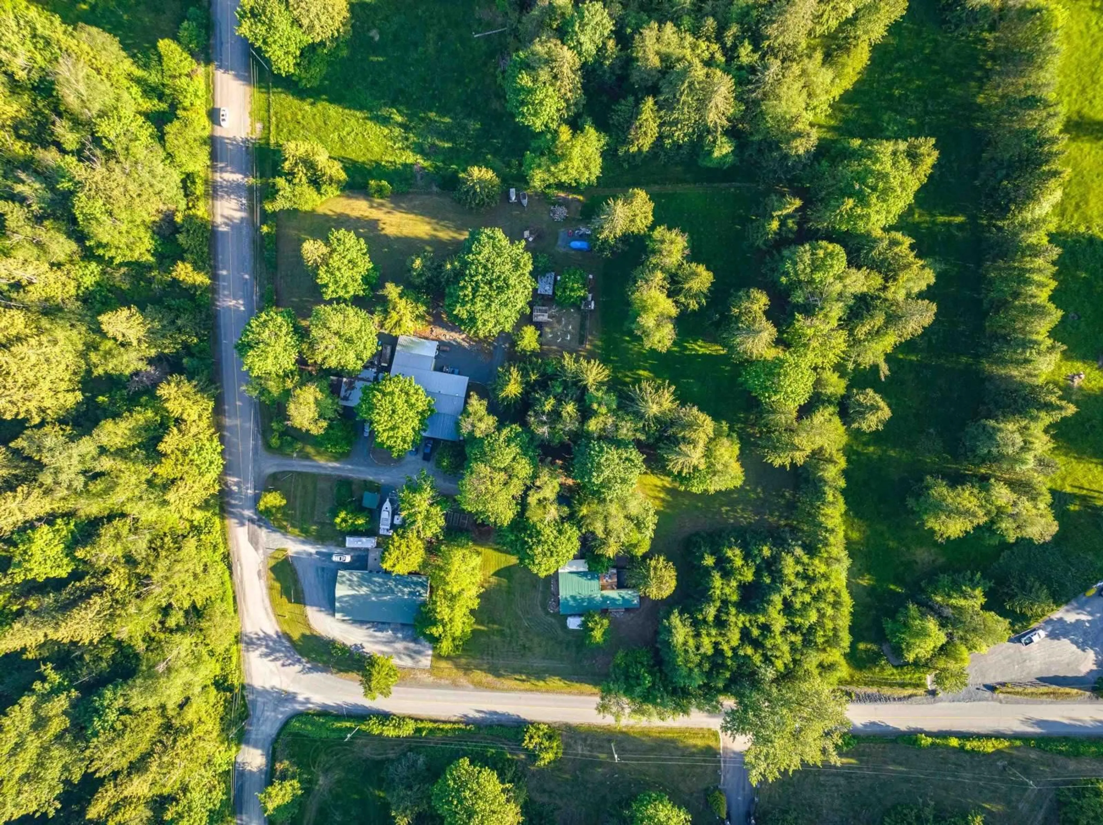 A pic from outside/outdoor area/front of a property/back of a property/a pic from drone, forest/trees view for 47400 EXTROM ROAD|Ryder Lake, Sardis British Columbia V2R4T1