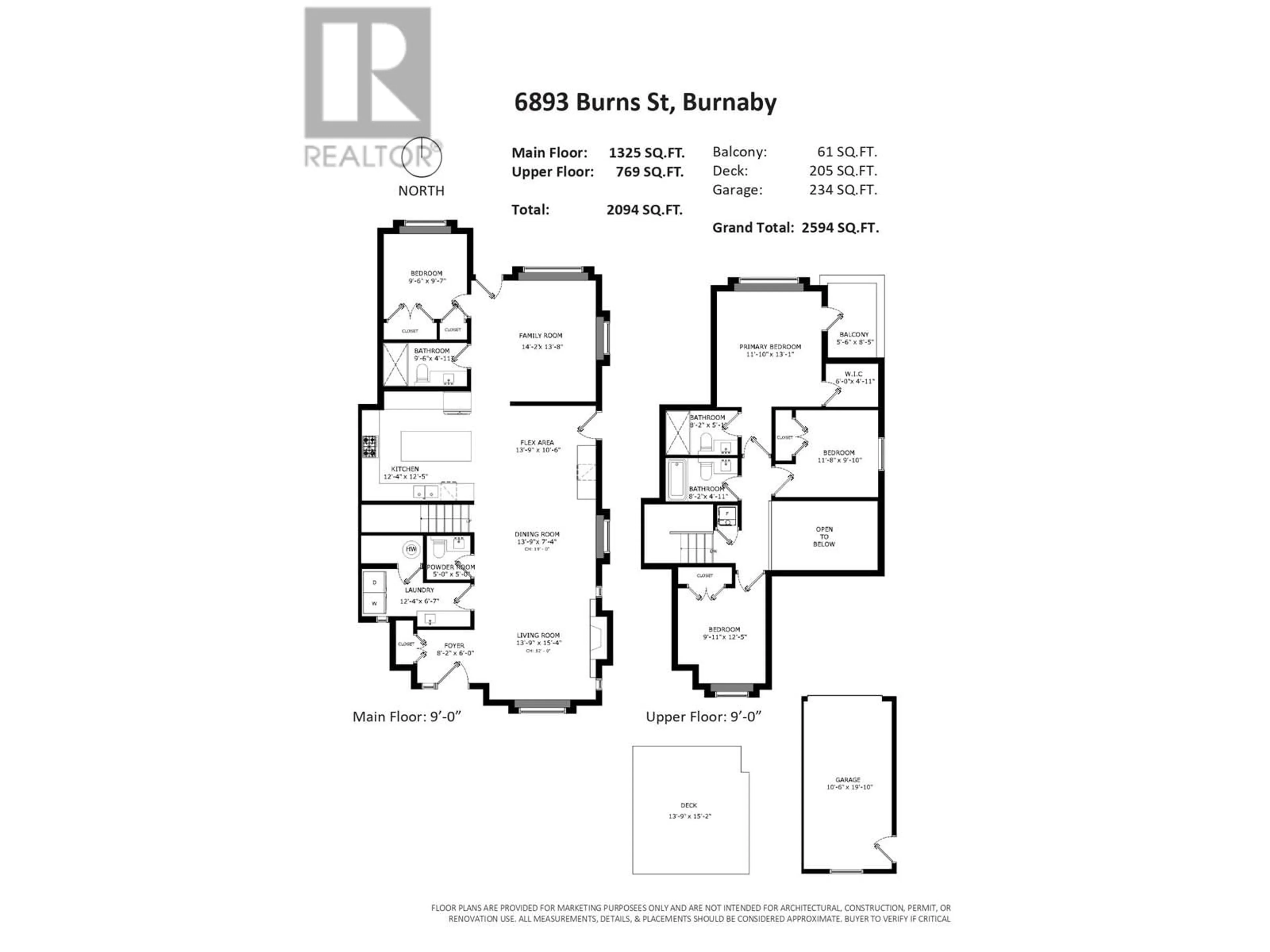 Floor plan for 6893 BURNS STREET, Burnaby British Columbia V5E1T5