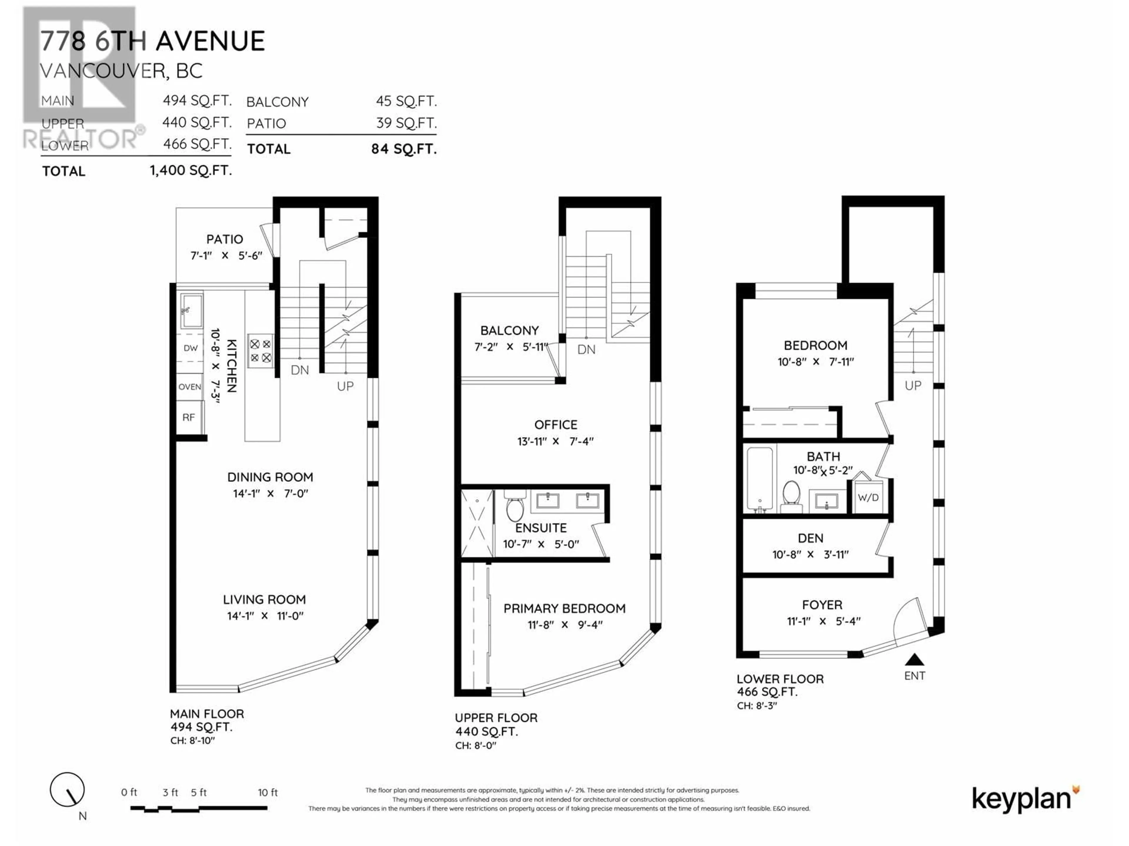 Floor plan for 778 W 6TH AVENUE, Vancouver British Columbia V5Z0C8