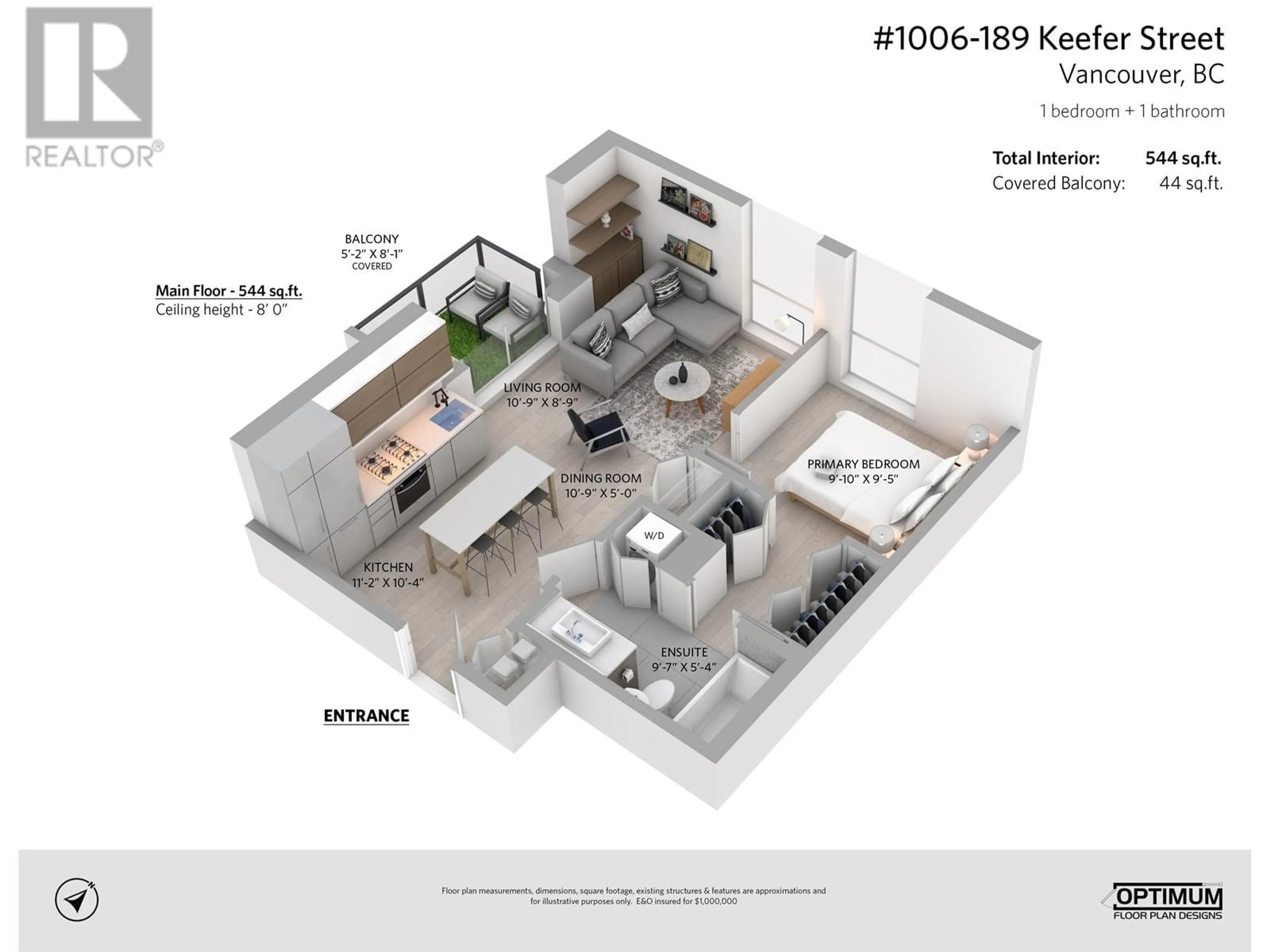 Floor plan for 1006 189 KEEFER STREET, Vancouver British Columbia V6A0C8