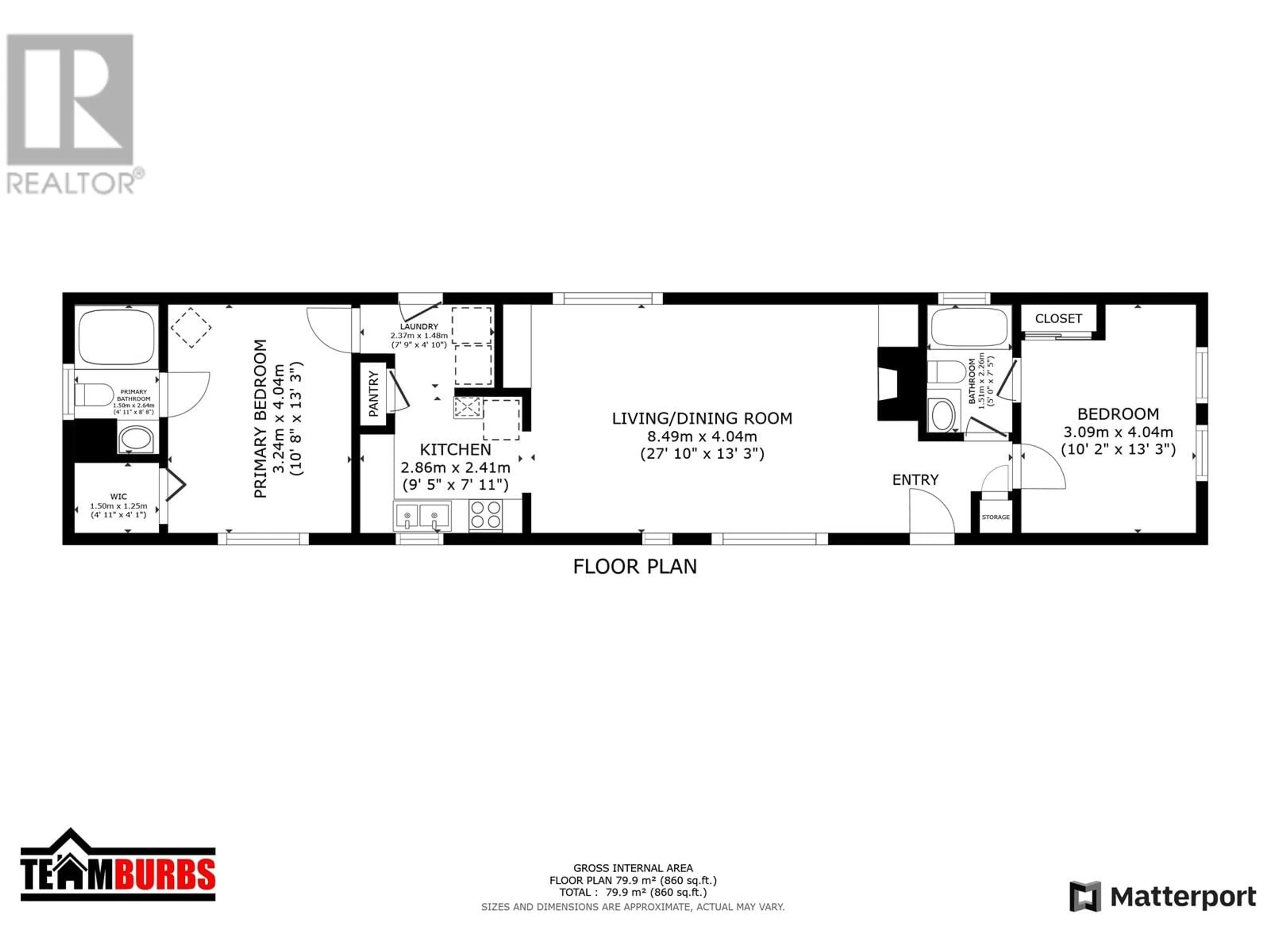 Floor plan for 28 654 NORTH FRASER DRIVE, Quesnel British Columbia V2J1Z6