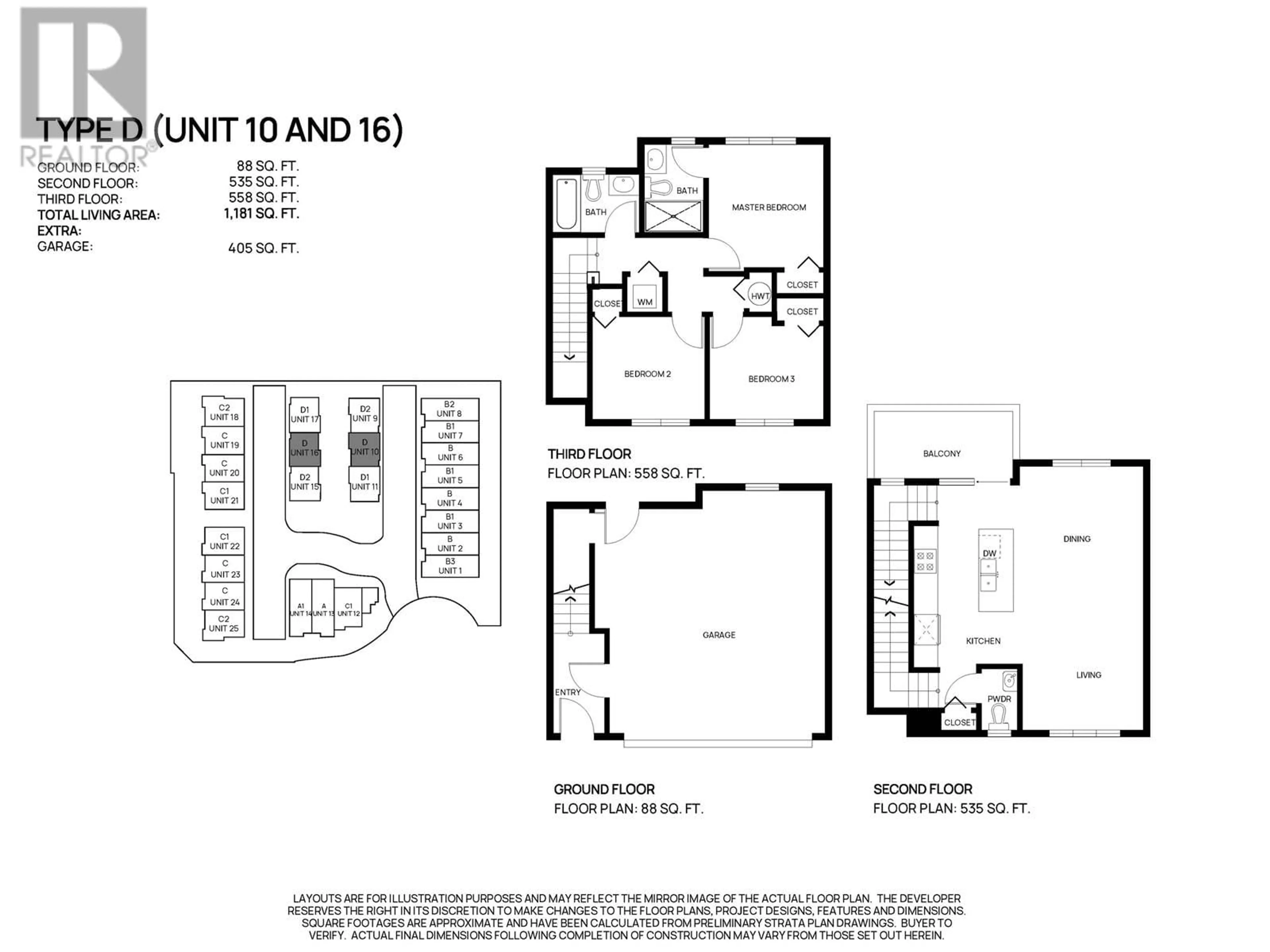 Floor plan for 16 22811 MCLEAN AVENUE, Richmond British Columbia V6V0B8